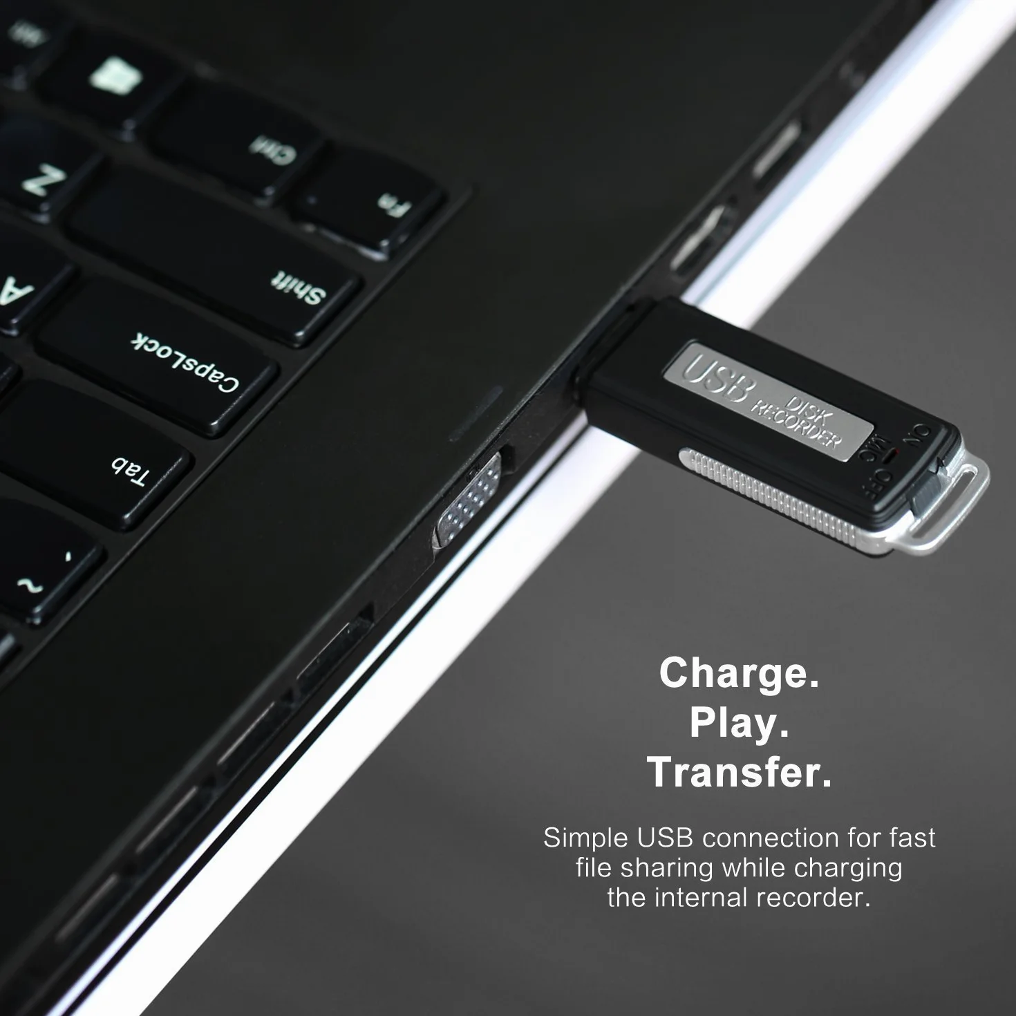 SMARTEX | 8 GB / 150 godzin Mini dyktafon USB Audio - mikrofon szpiegowski - Voice Recorder Pendrive USB 2 w 1