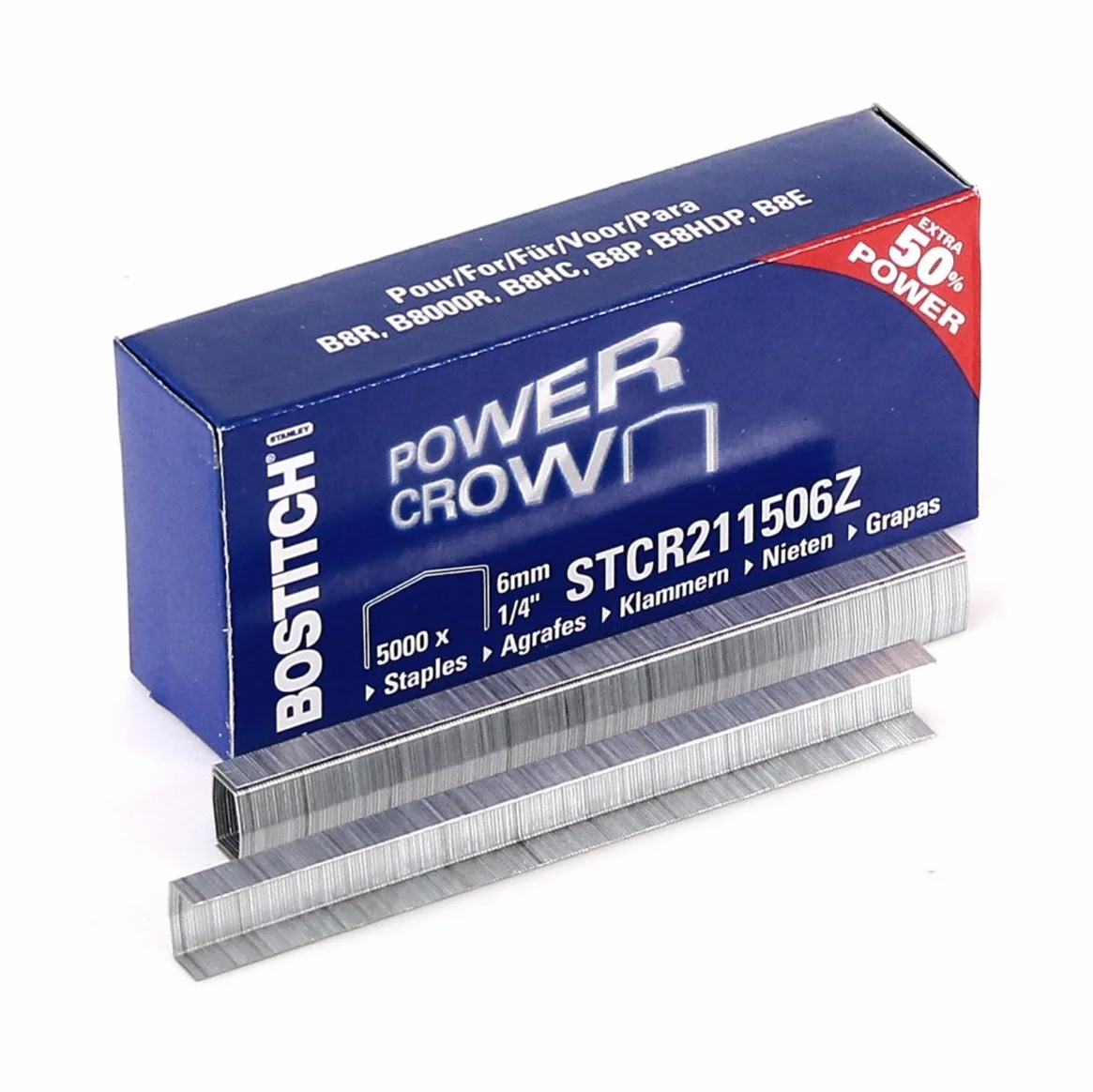 Bostitch STCR211506Z zszywki B8 Flat Clinch 11 x 6 mm