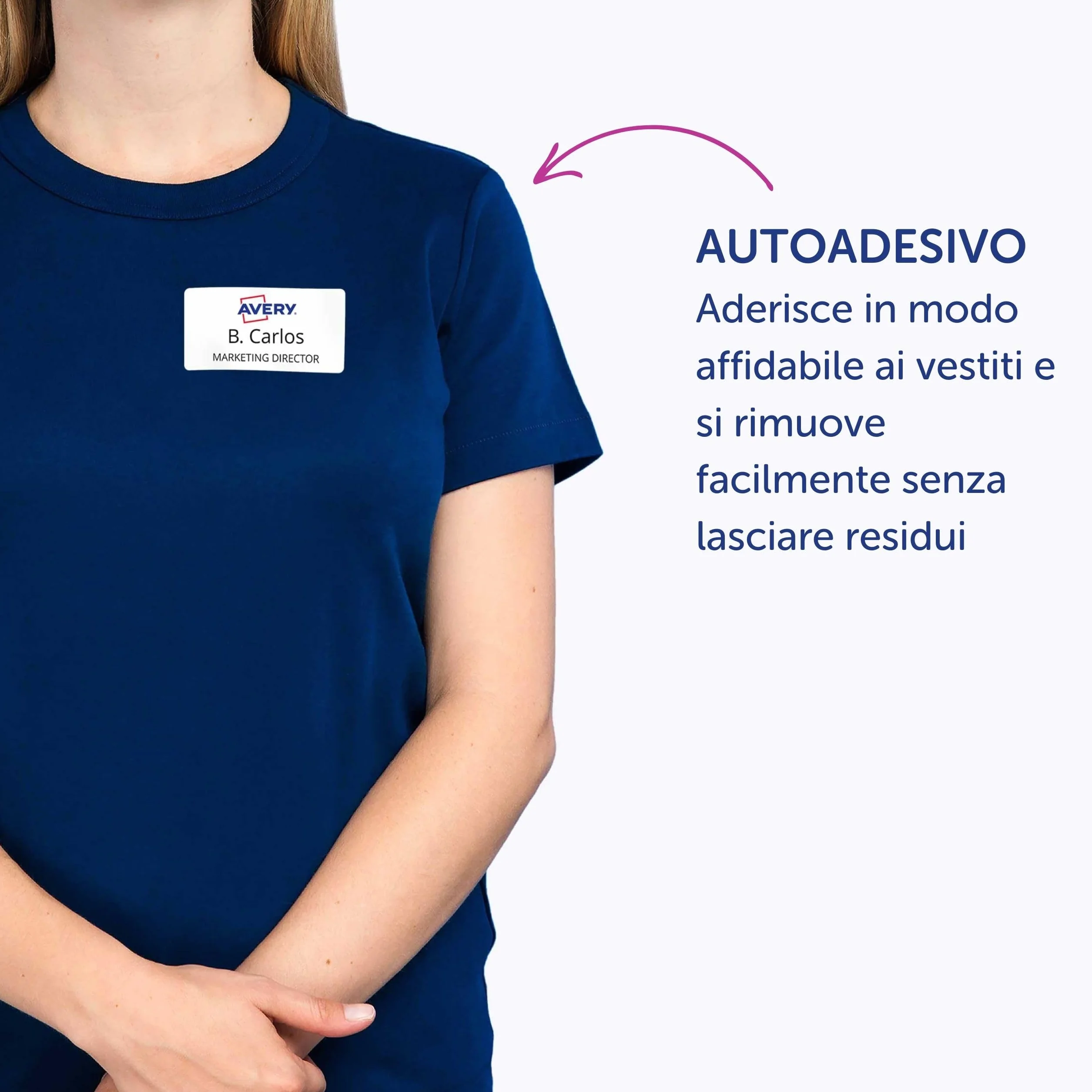 Avery Samoprzylepne etykiety zmiany położenia 80 x 50 mm niebieskie obramowanie L 4785 10 etykiet na arkusz A4