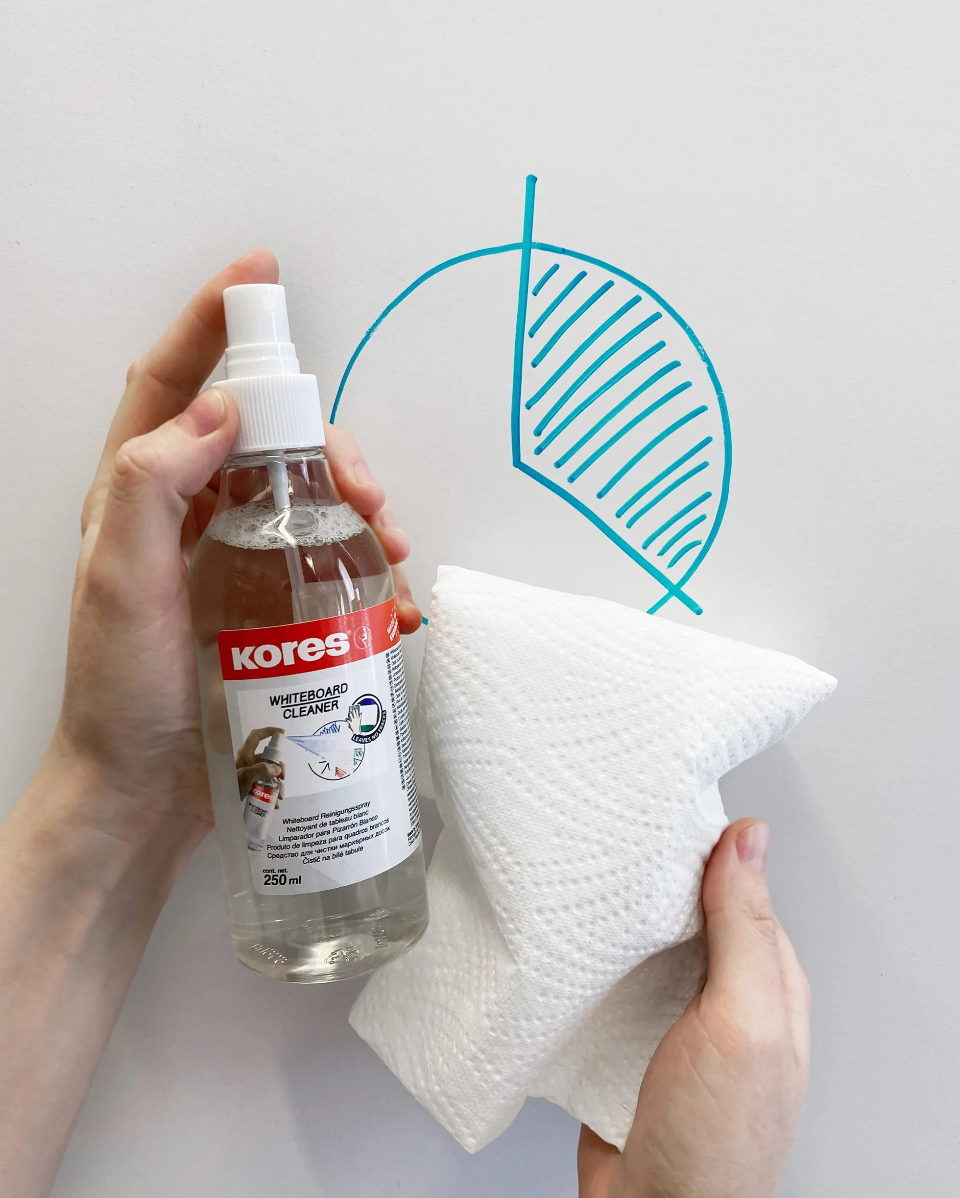Kores Whiteboard spray czyszczący 250 ml