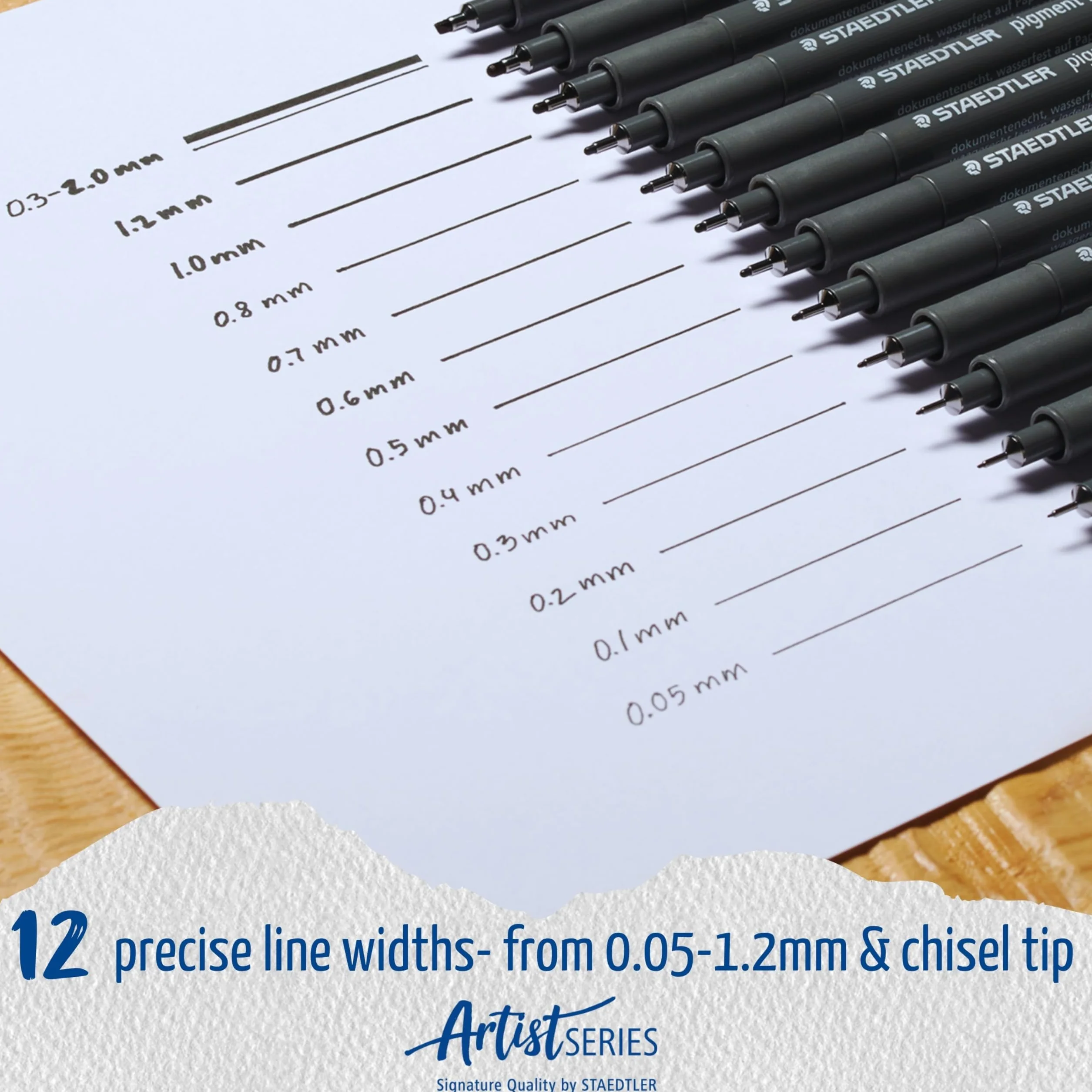 Staedtler 308 SB6P Zestaw Cienkopisów Czarny 6 sztuk