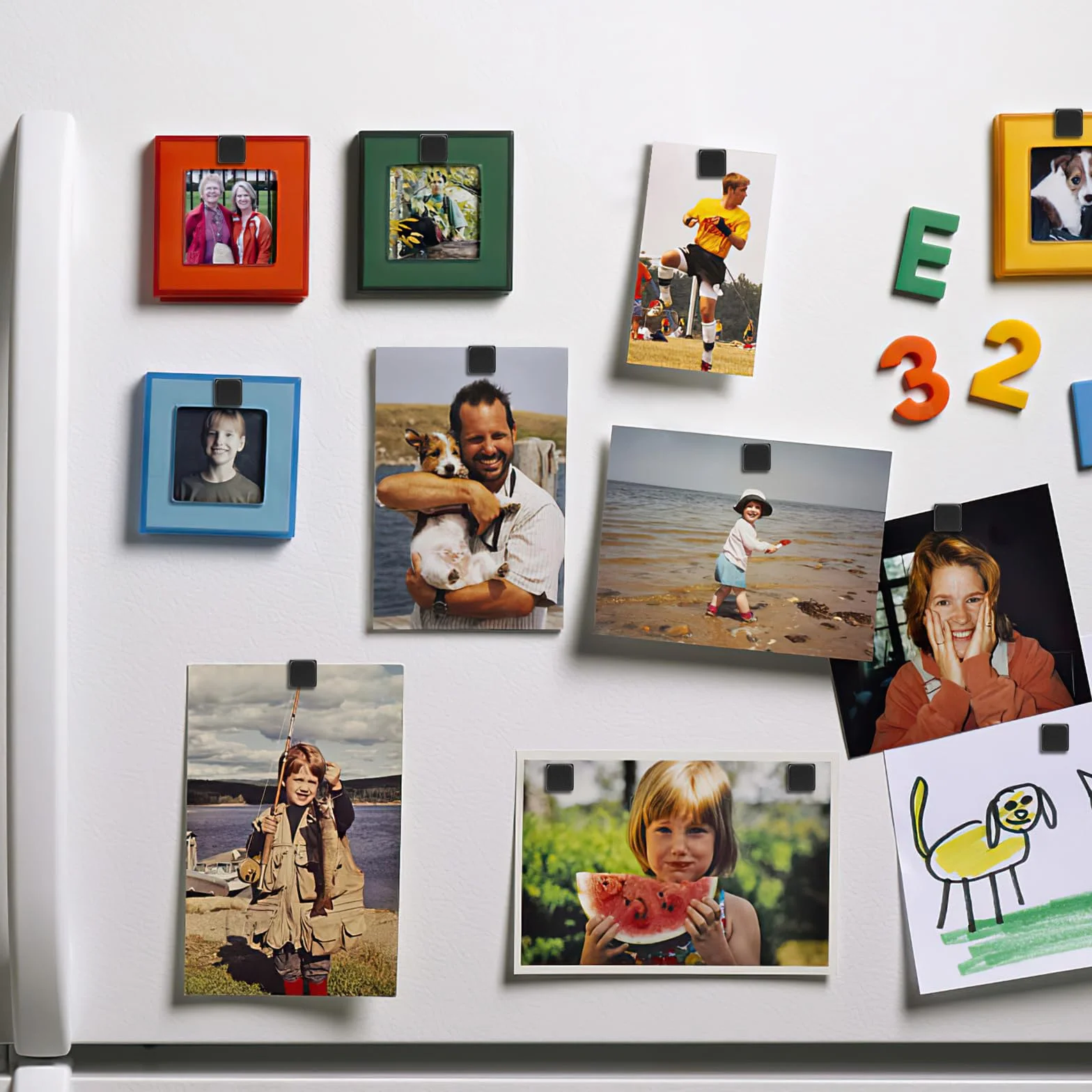 Wukong 10 sztuk mocnych magnesów do tablicy Whiteboard, 8mm magnesy do lodówki, magnesy do tablicy magnetycznej i biur, kolor czarny