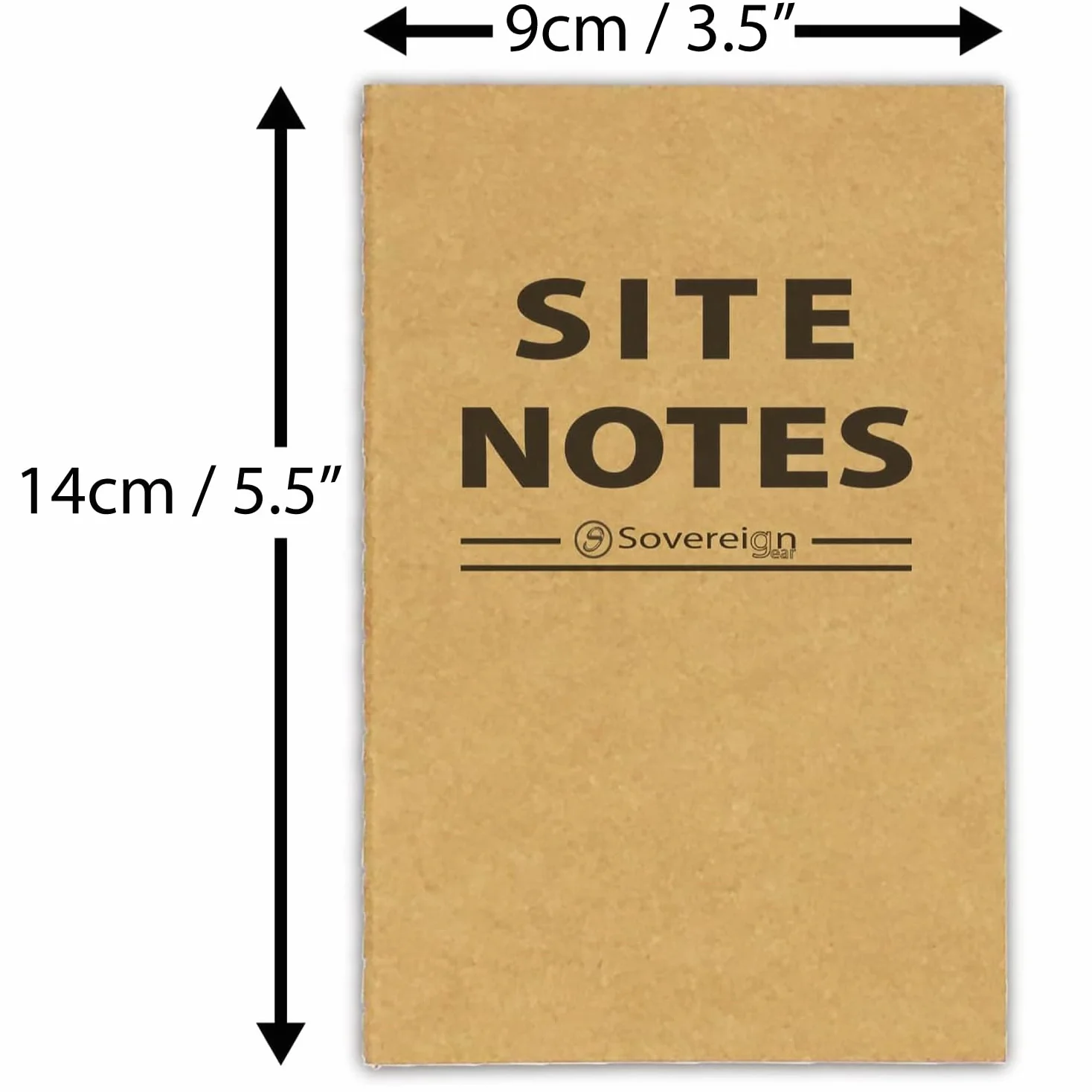 Notatniki terenowe 5 sztuk 9x14 cm biały wkład papieru zszyty