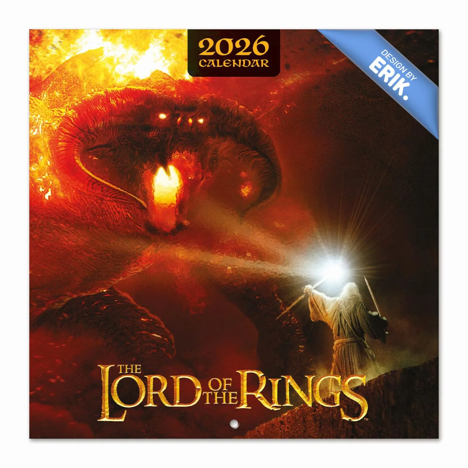 The Lord of the Rings Wall Calendar 2026 30x30 cm Square Family Planner