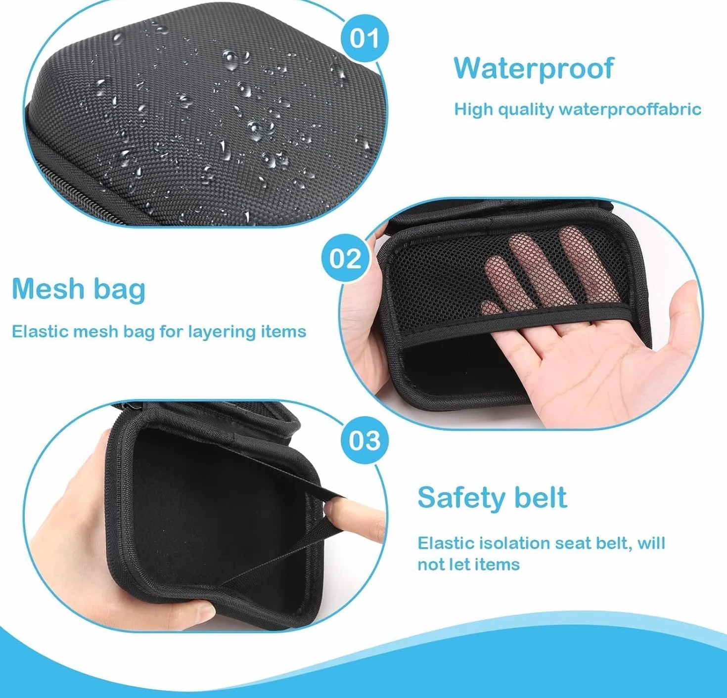 Wytrzymałe etui ochronne do urządzenia do etykiet E10 Mini Bluetooth – odporne na uderzenia, wodoszczelne pudełko do przechowywania, idealne w podróży i na co dzień, ochrona drukarki etykiet i