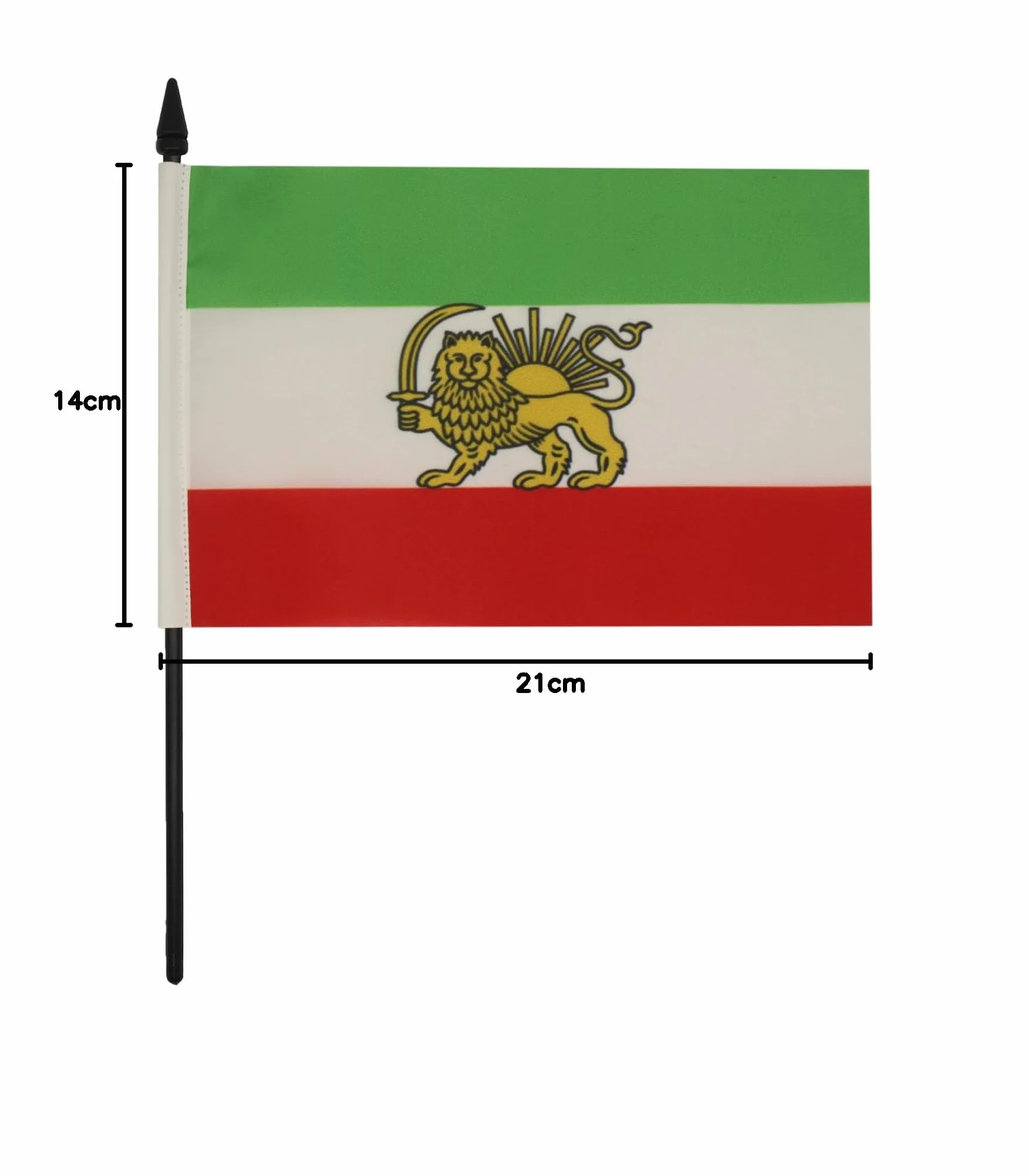 Drapeau de Table Iran Ancienne Perse, 21cm x 14cm
