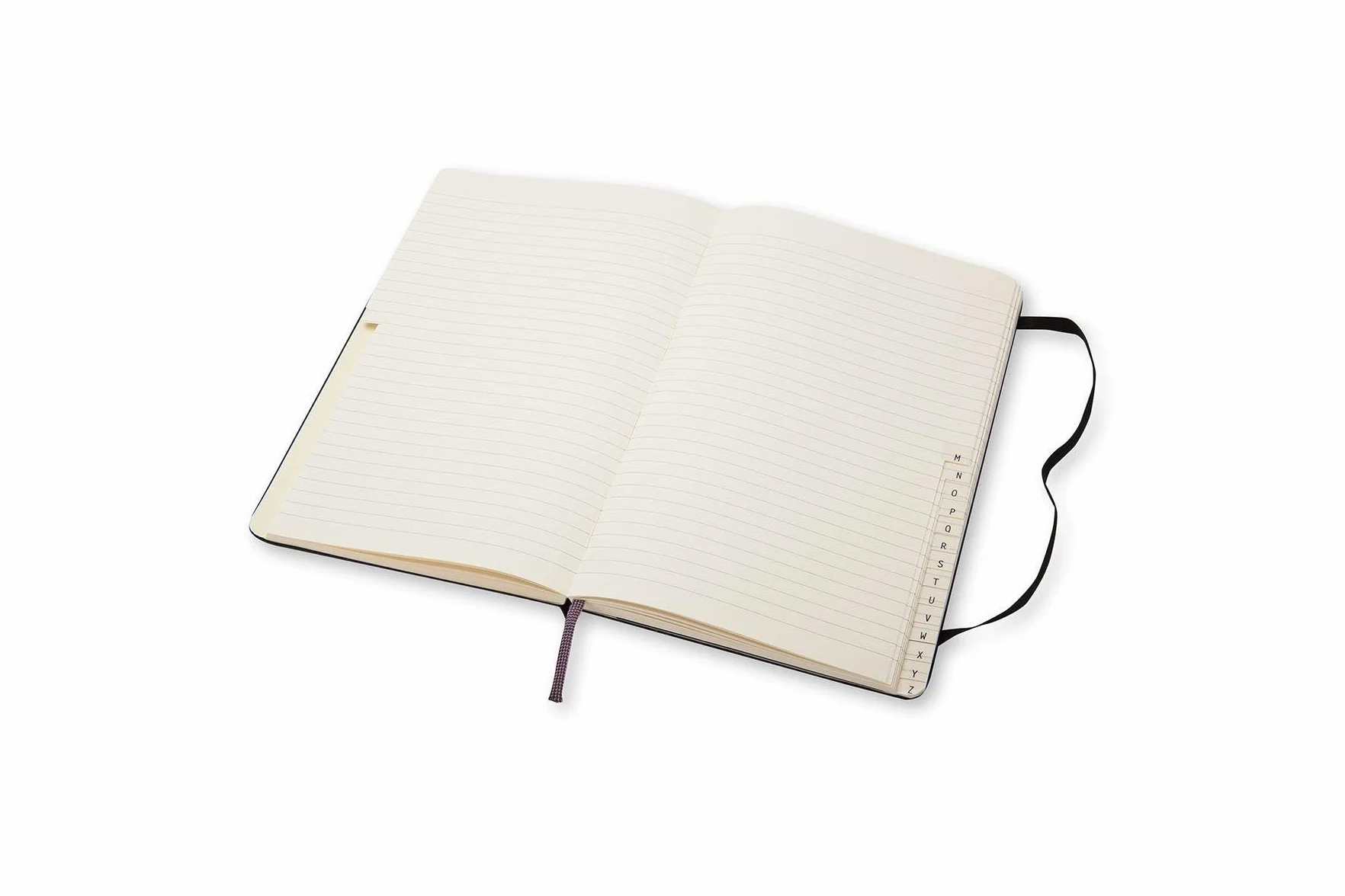 Moleskine Adressbuch Pocket Size liniert mit alphabetischem Register Gummiband-Verschluss