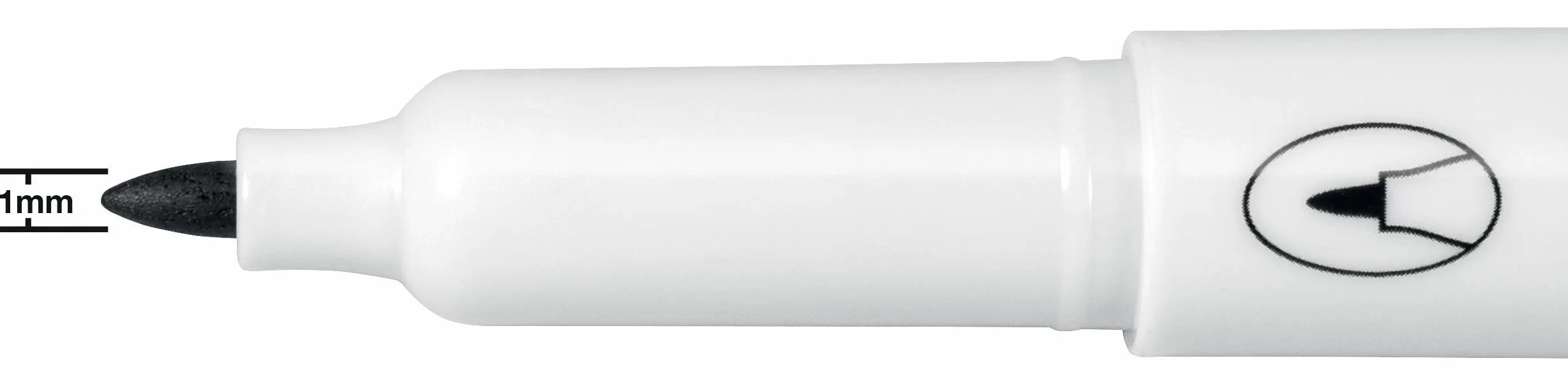 Kolorowe markery Nobo Glide do tablic suchościeralnych, cienka końcówka 1 mm, 4 sztuki, 1915392