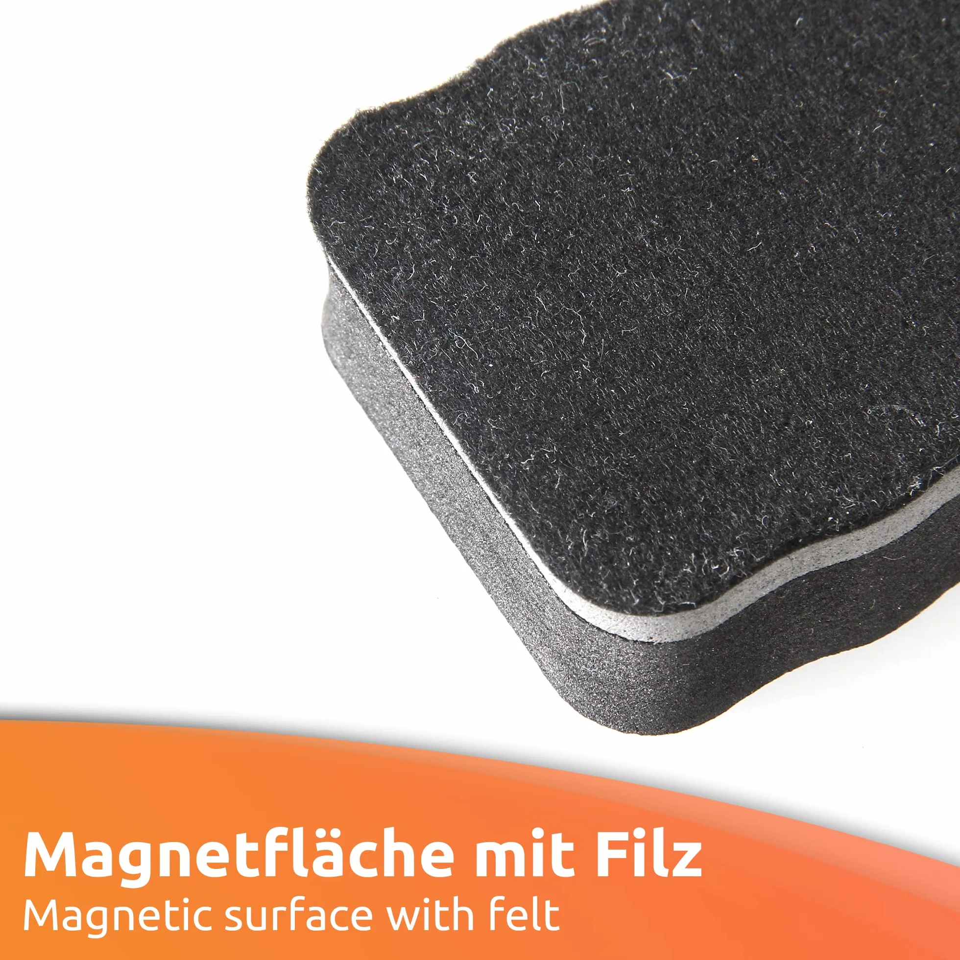 ECENCE Gąbka do tablic suchościeralnych Zestaw 5 sztuk - czyszczenie flipchartów, tablic magnetycznych - czyszczenie na sucho powierzchni metalowych - dokładne czyszczenie, czyste ręce
