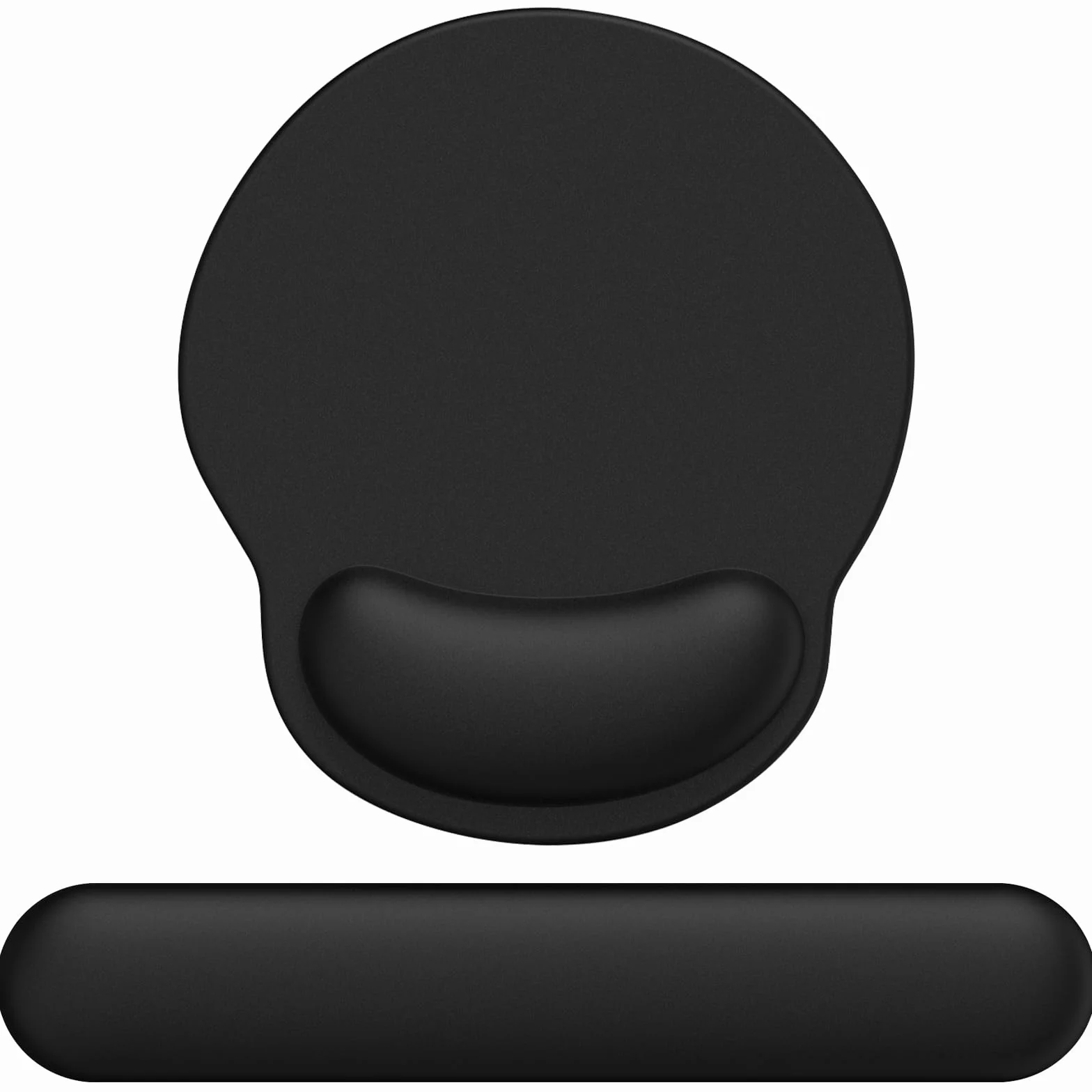 Podkładka pod mysz z podkładką pod nadgarstek i klawiaturą, ergonomiczna podkładka pod mysz z poduszką żelową i poduszką pod nadgarstek z pianki memory, klawiatura do klawiatury komputera z