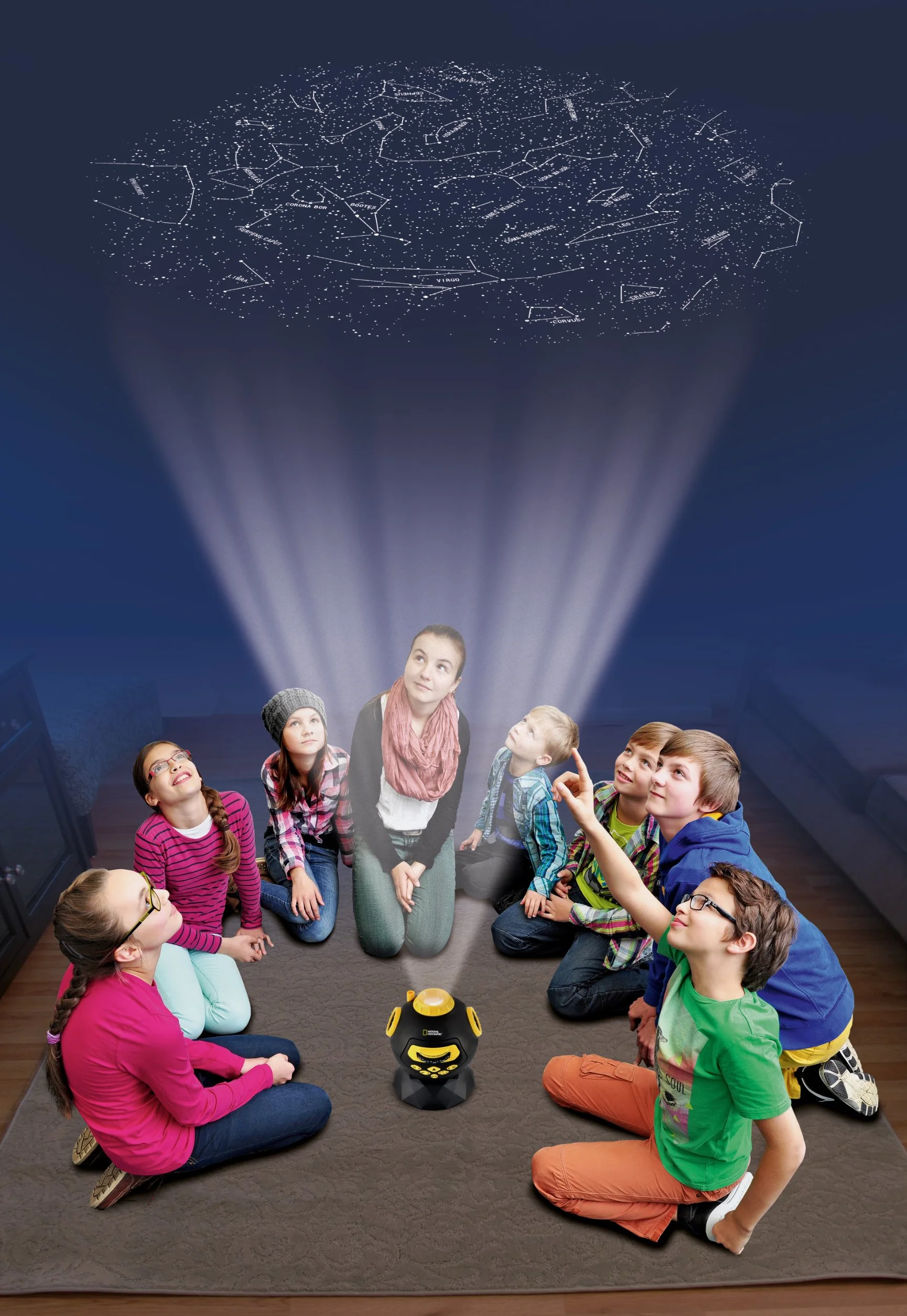 National Geographic Astro Planetarium Projektor, Czarny/Zółty