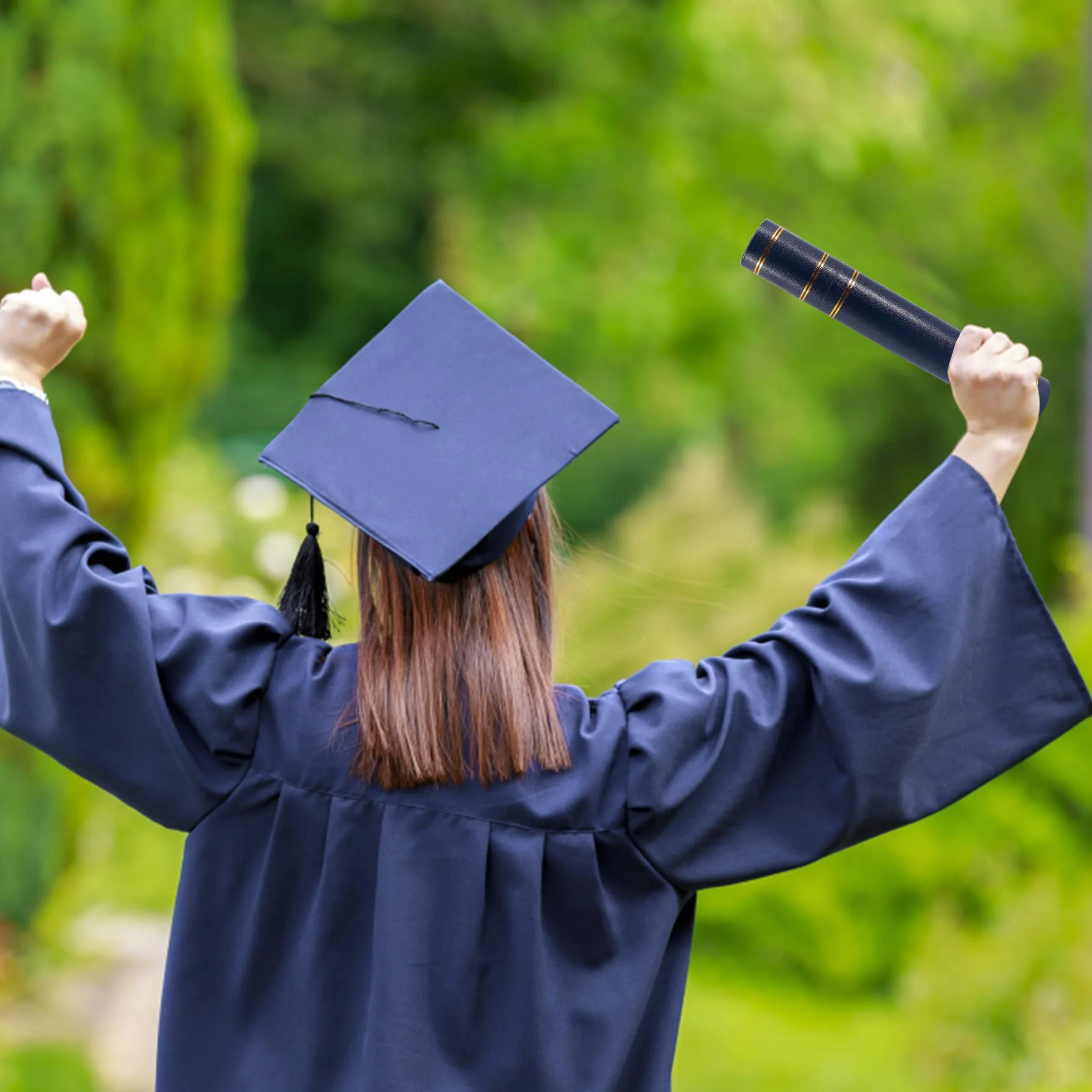 GraduationMall Wkładka na dyplom w rolce, pasuje do tuby na dyplom, rozmiar A4, granatowy