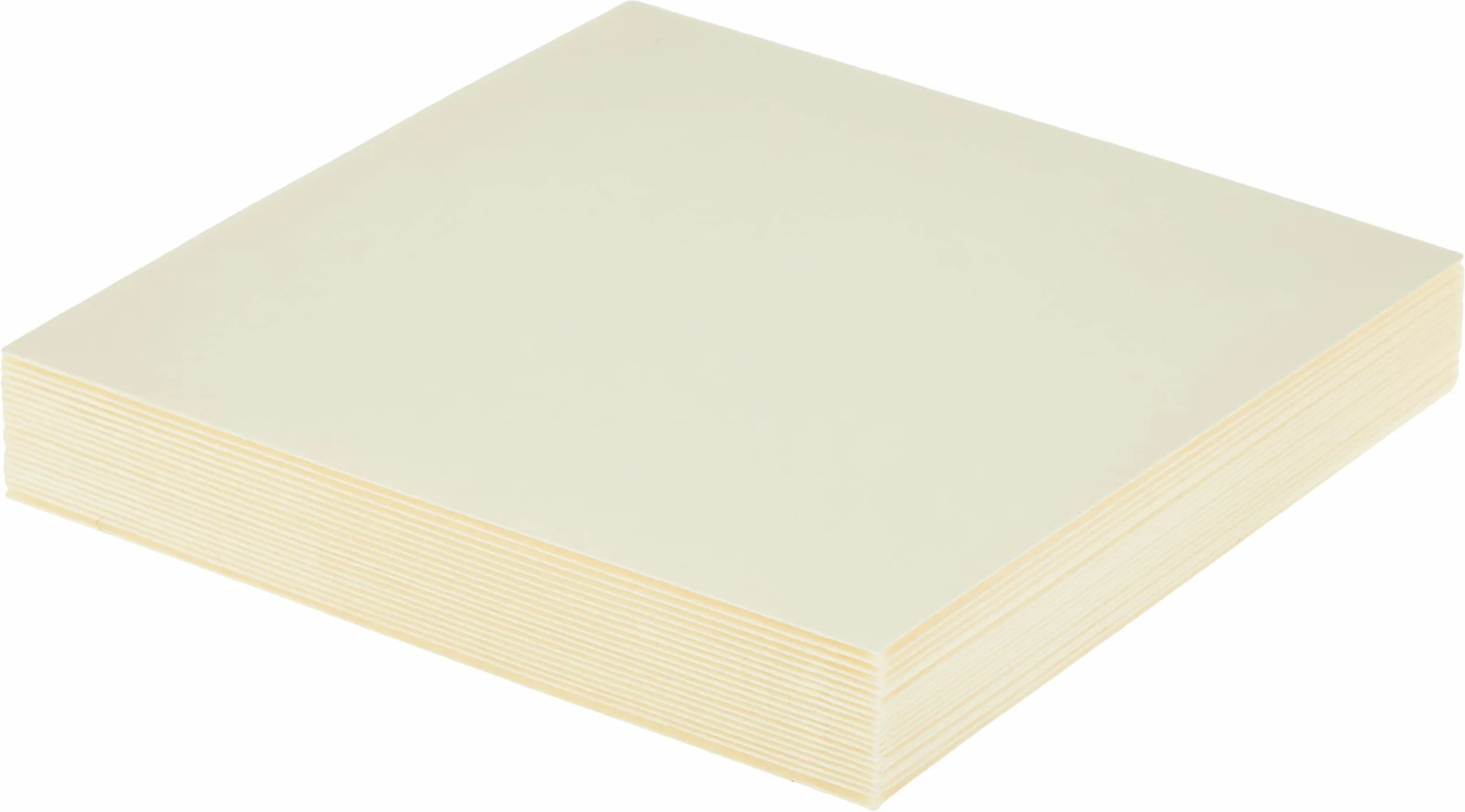 Clairefontaine 12017C Zestaw kopert z klejem do zwilżenia 12x12cm 120g/m² kość słoniowa Pollen Gładki papier Premium