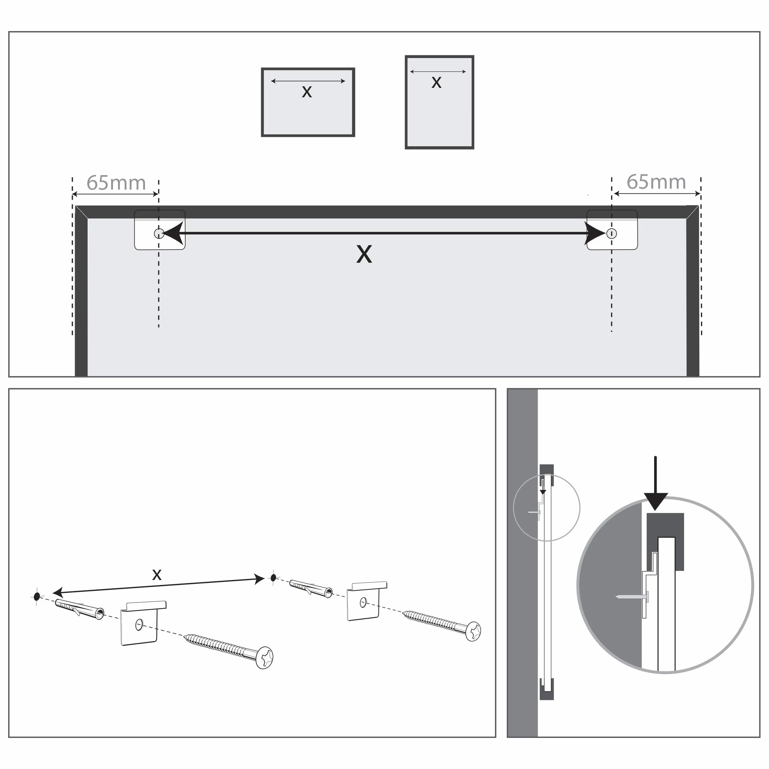 Nobo Mała tablica magnetyczna 585 x 430 mm czarna rama do montażu na ścianie