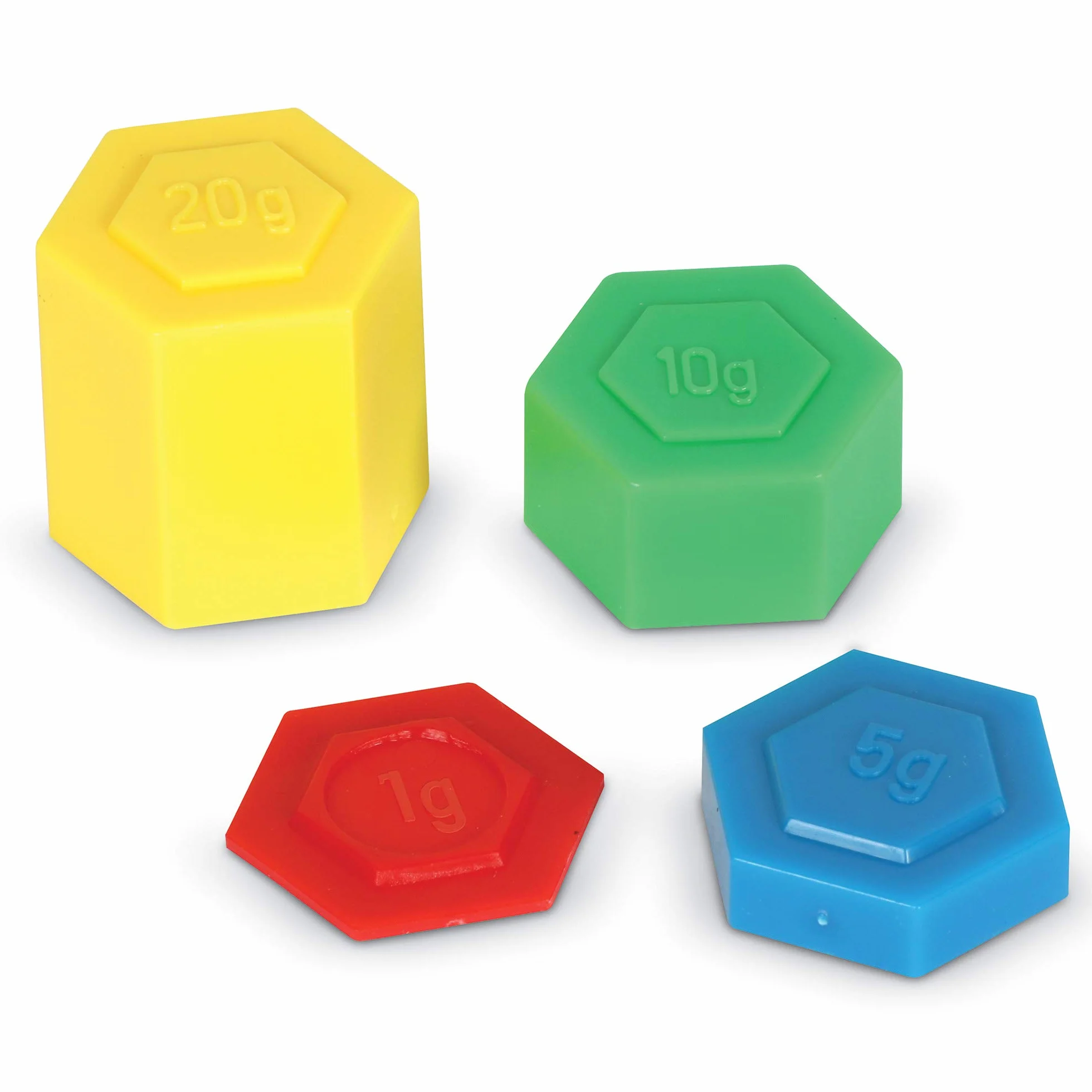 Learning Resources Hexagon Wagi Metryczny Waga 54-Kawałek Zestaw