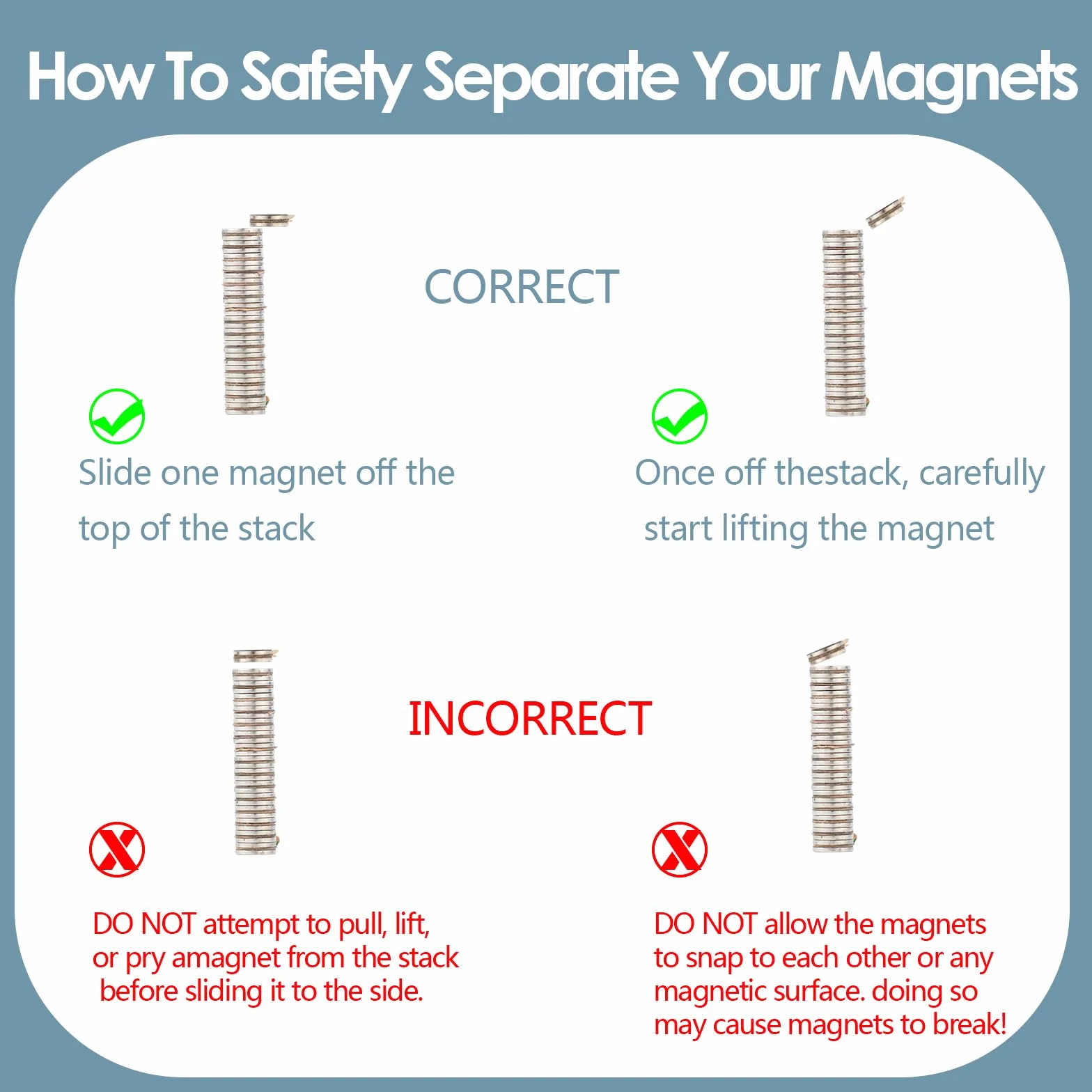 UTOMAG Samoprzylepnych Magnesów Mocne - 8x1mm, 100 Sztuk - Wielofunkcyjne Silne Magnesy Neodymowe do Użytku w Parach, Idealne do Lodówek, Tablic Magnetycznych, Zdjęć, Rękodzieła, Kuchni oraz Biur