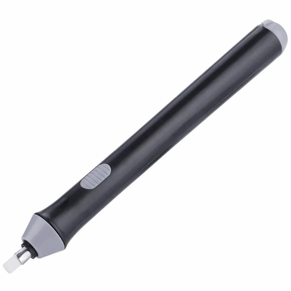 Elektryczna automatyczna gumka do ołówków Tenwin z 22 wkładami do gumki (czarna)