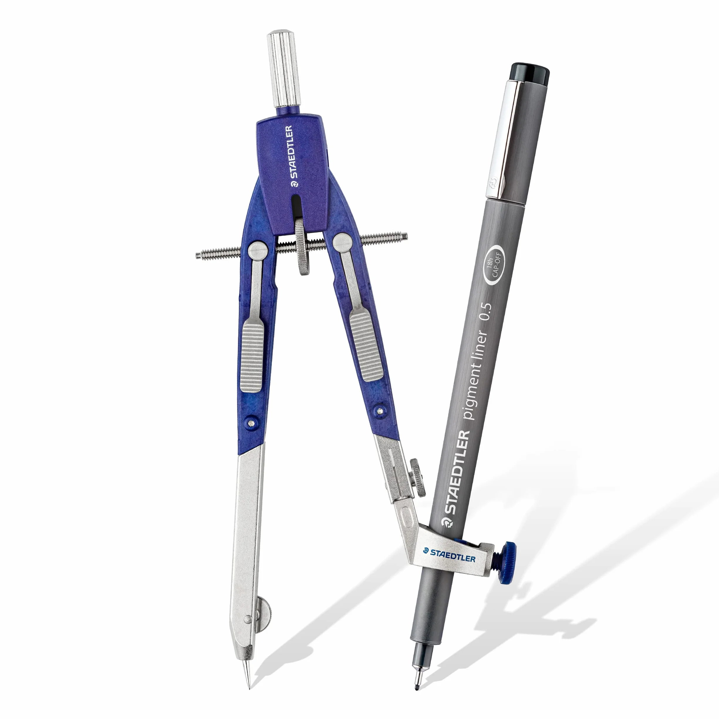 STAEDTLER Cyrkiel Mars Comfort 552 02 z drążkiem przedłużającym i adapterem, etui