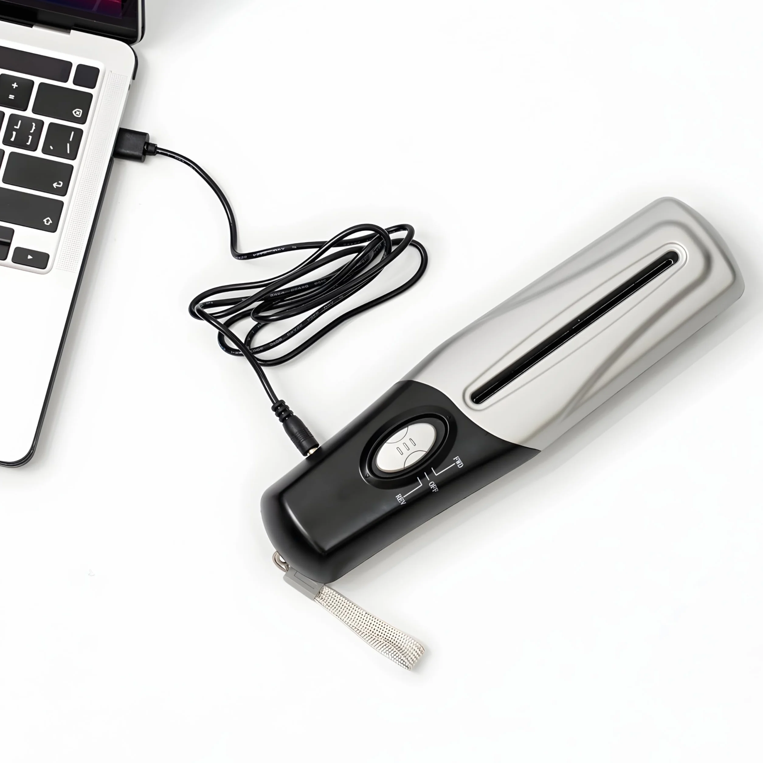 Retoo Niszczarka dokumentów, przenośna, zasilanie bateryjne lub USB wielofunkcyjna, do biura, gospodarstwa domowego, na płyty CD, karty kredytowe, bez kosza na śmieci