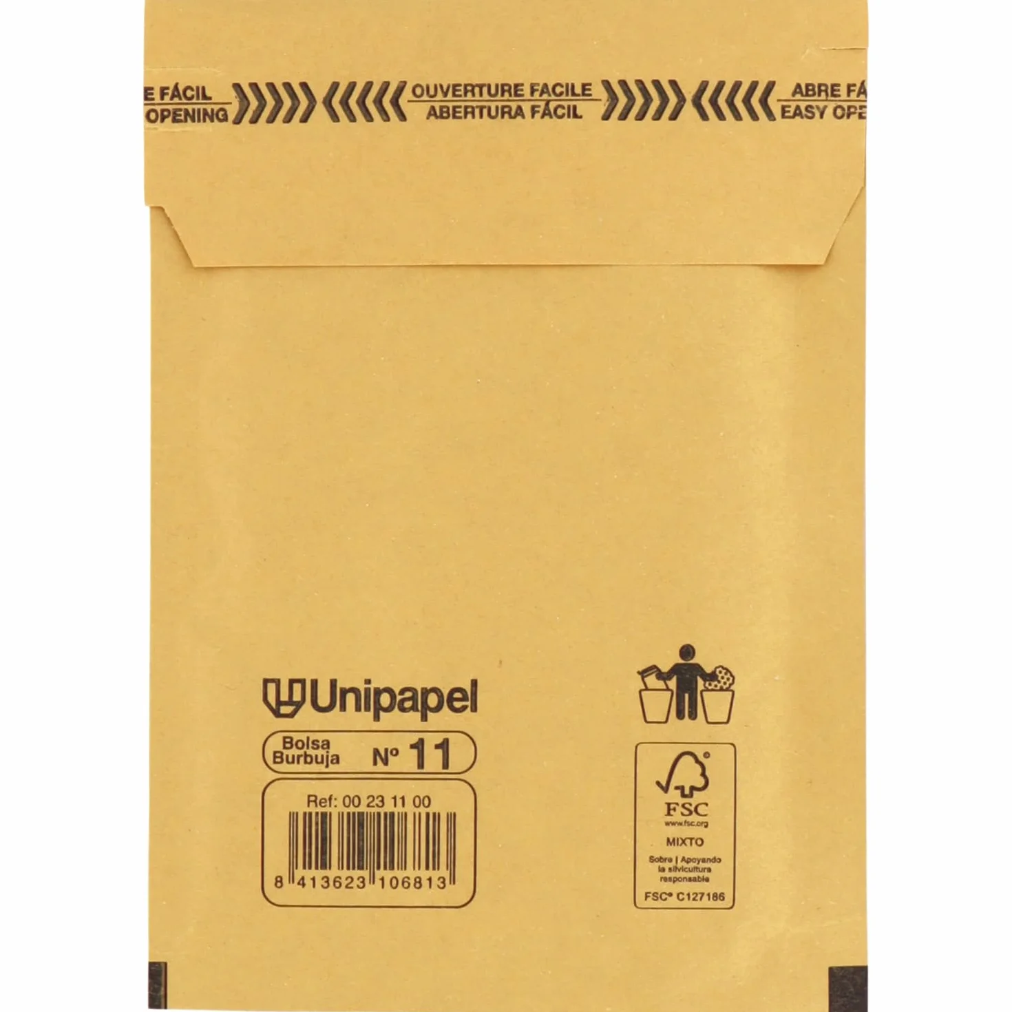 Koperty pikowane Kraft z papierem bąbelkowym Nr 11 100 x 165 mm samoprzylepne 10 sztuk