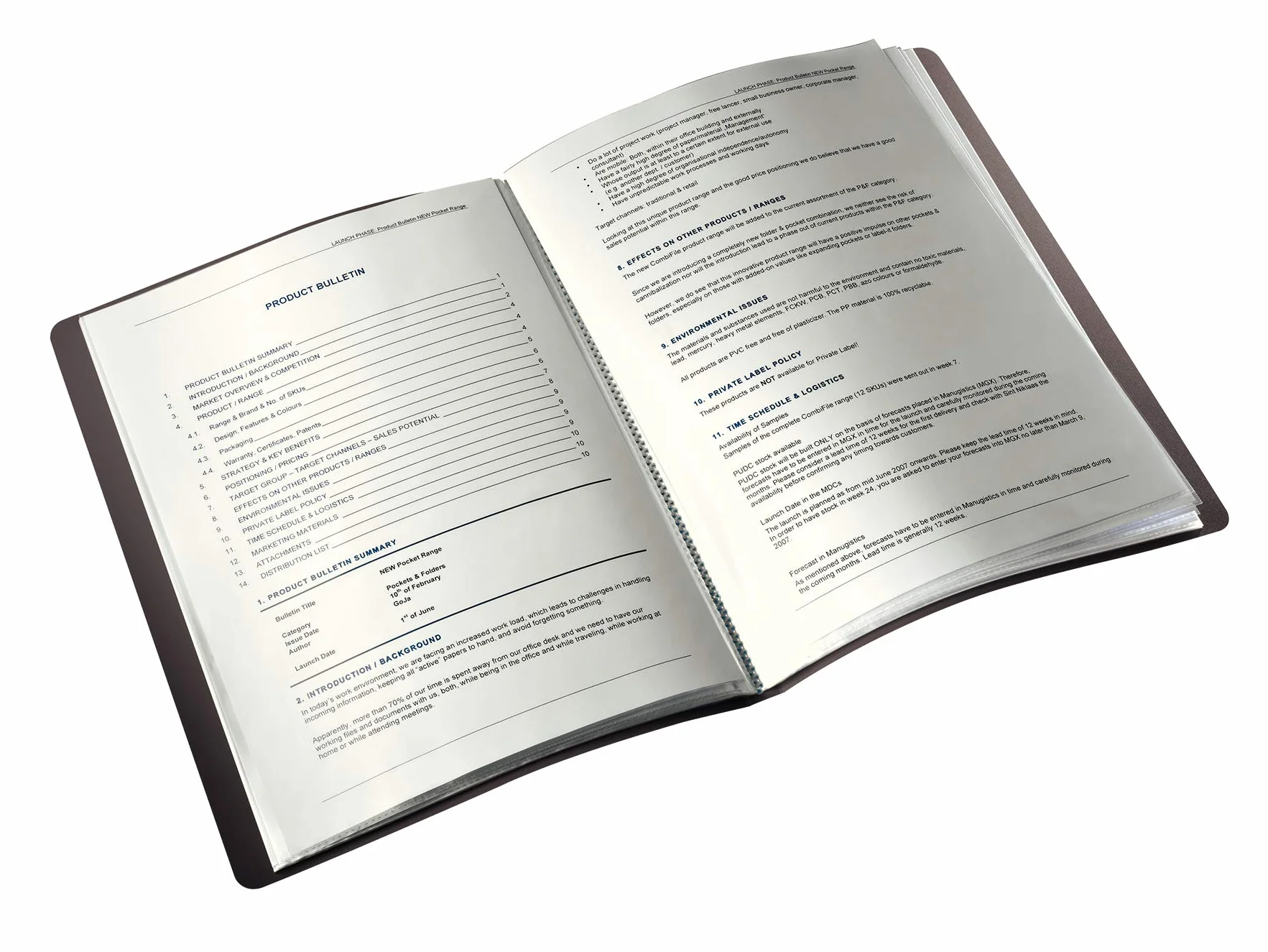 Leitz Solidny polipropylen A4 Display Book 40 Hüllen biały