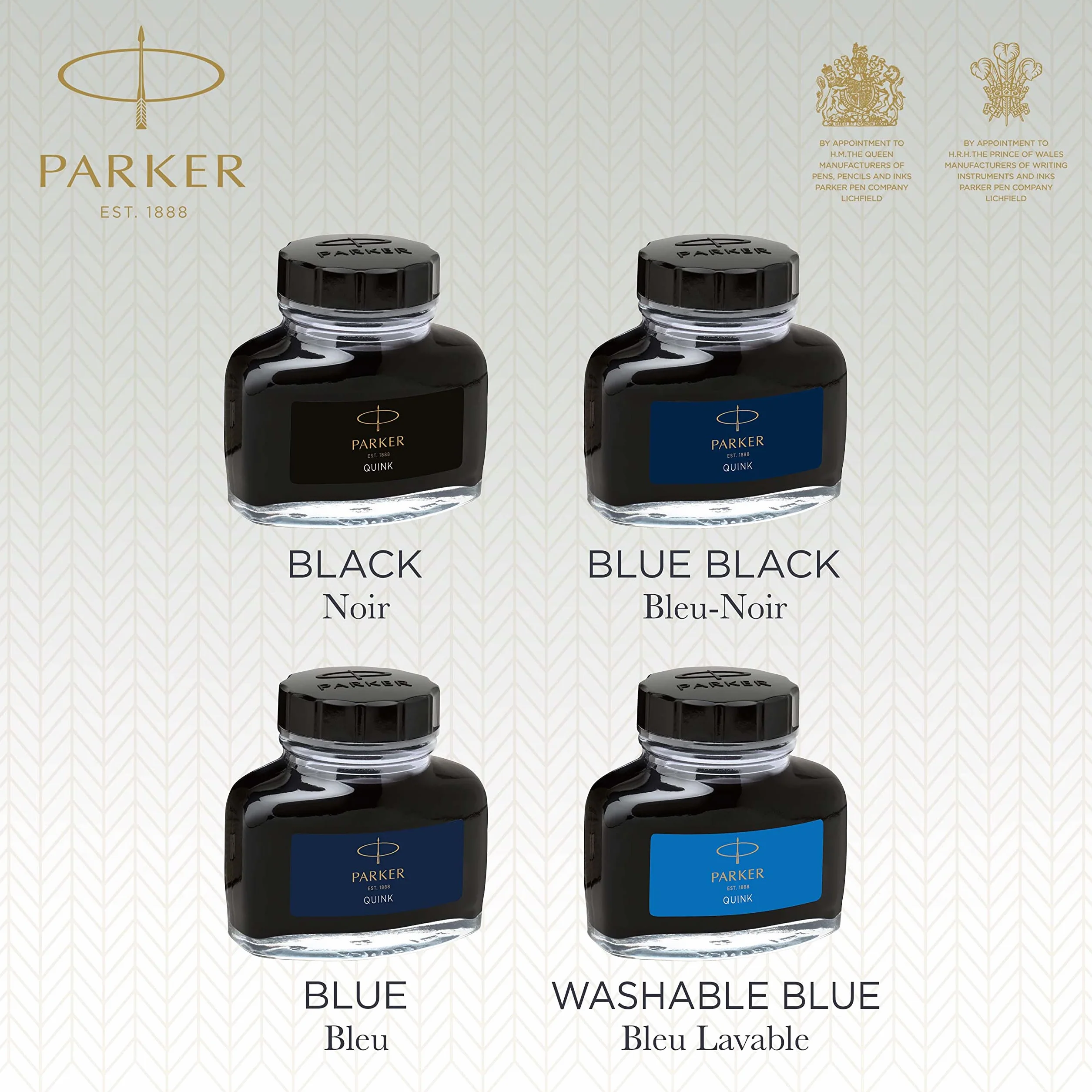 Parker Quink 1950376 Atrament, Niebieski, 57 ml