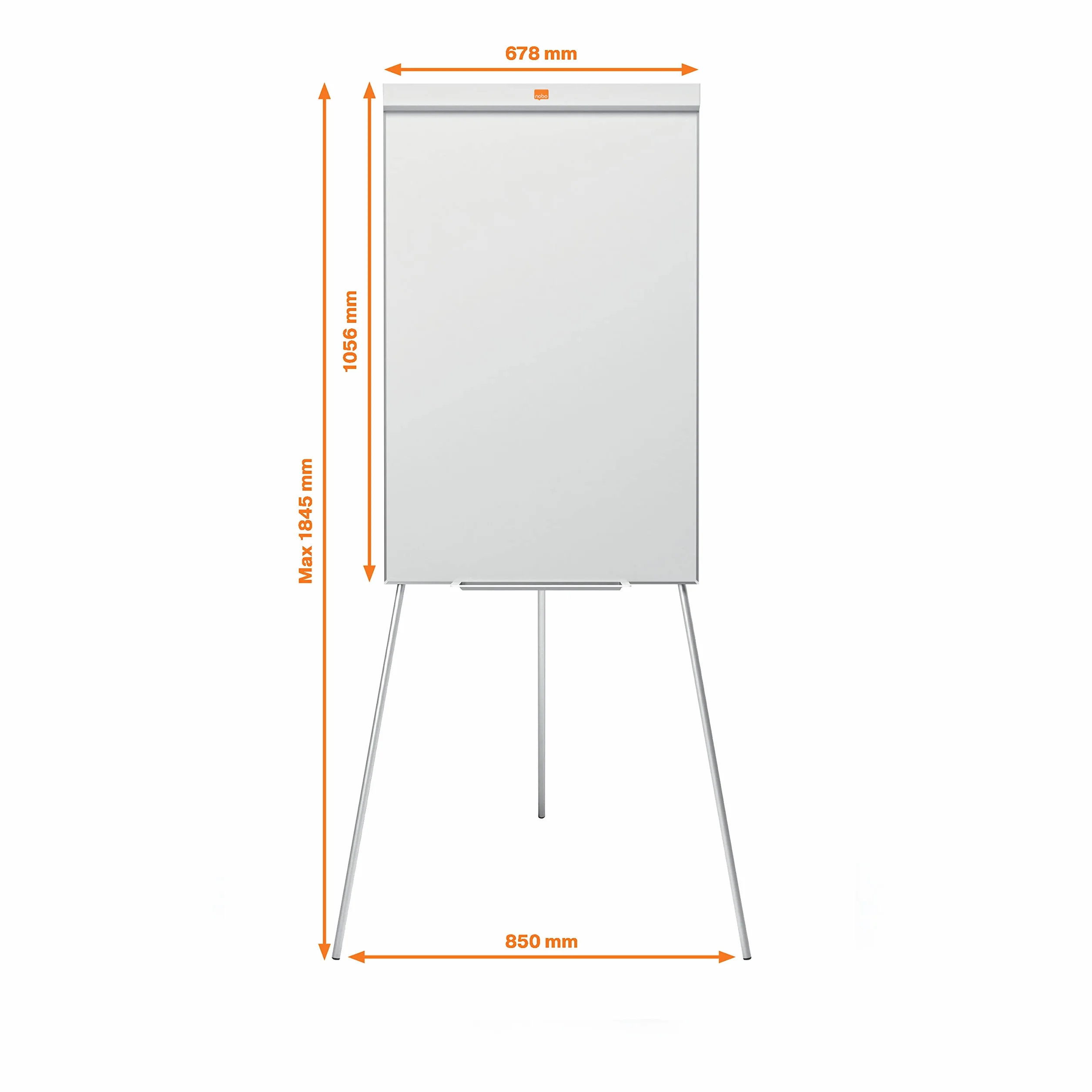 Nobo Impression Pro Przenośna Tablica Suchościeralna Magnetyczna 678x1845 mm Flipchart z Regulacją Wysokości