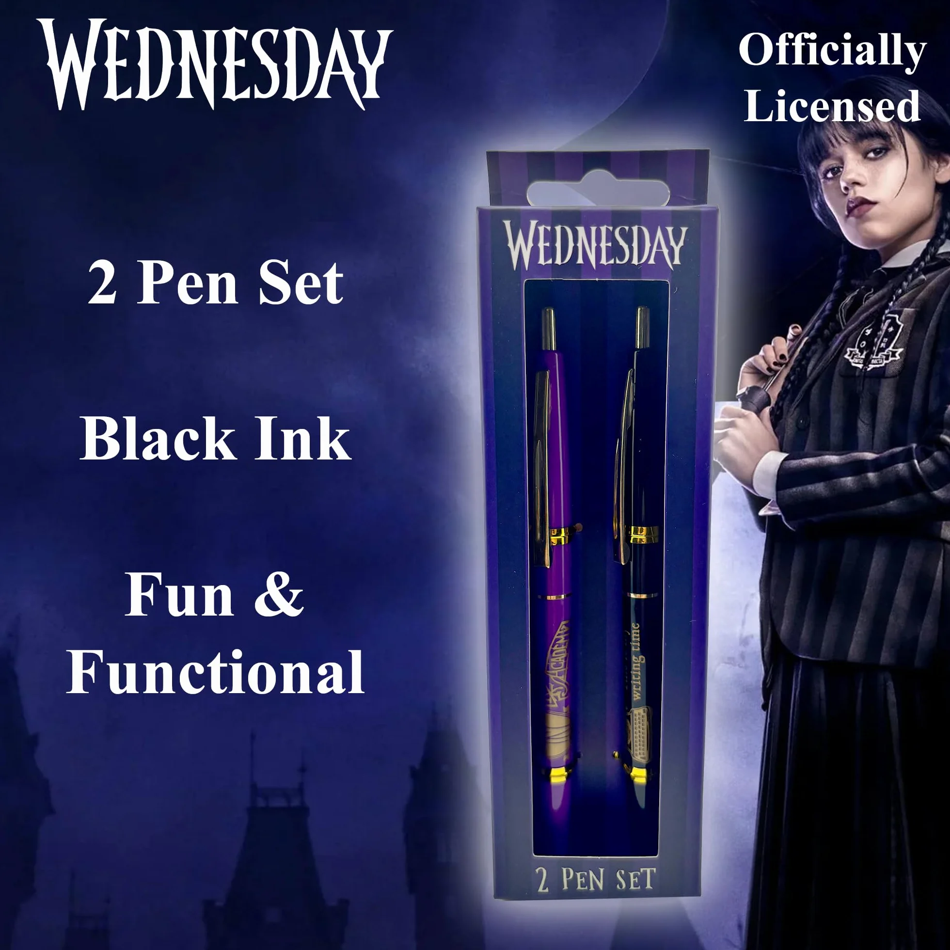 Wednesday zestaw długopisów 2 szt
