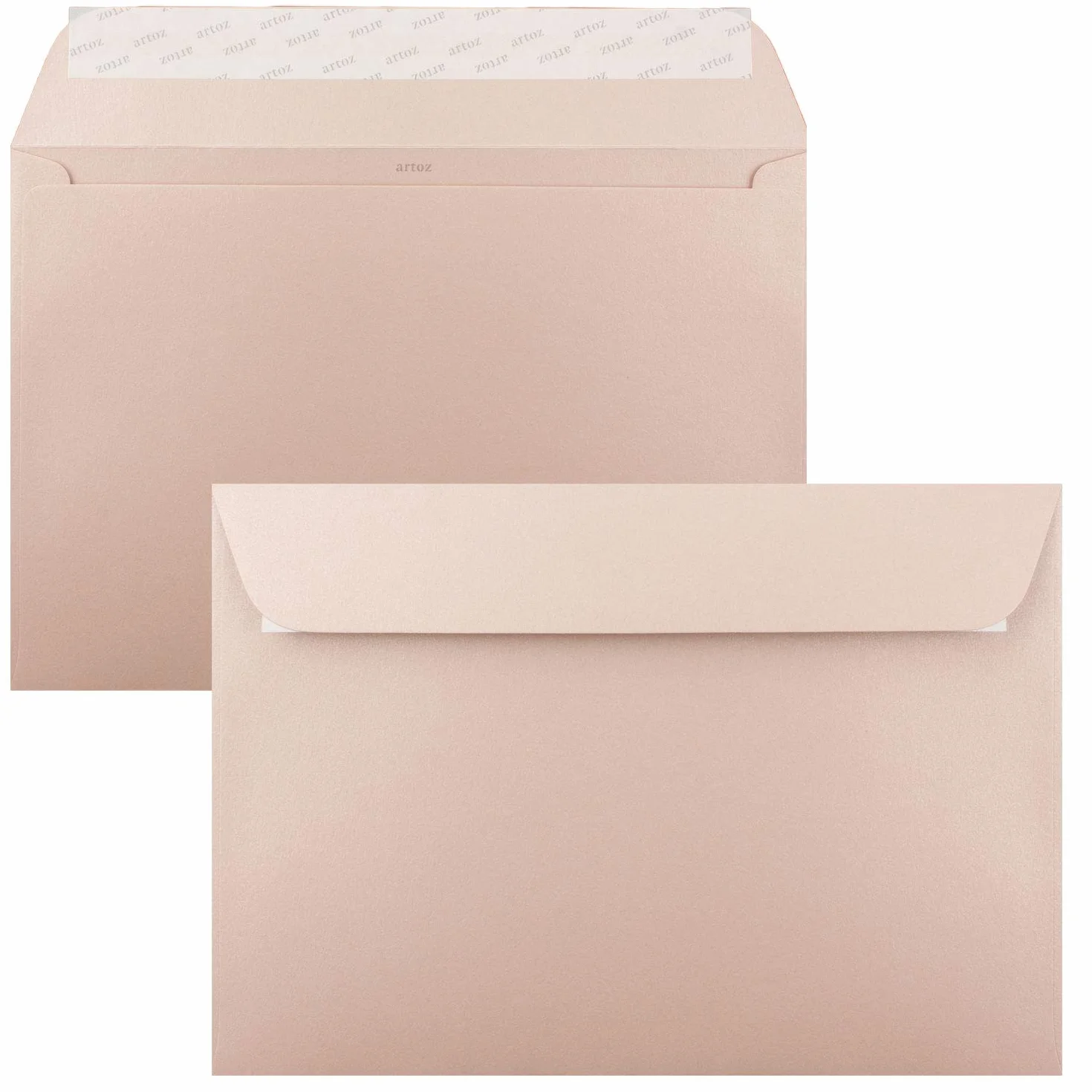 ARTOZ NORDANA zestaw kartek składanych z kopertami DIN C5 - różowy glow - 300 g/m² - 14,8 x 21 cm - błyszczący papier