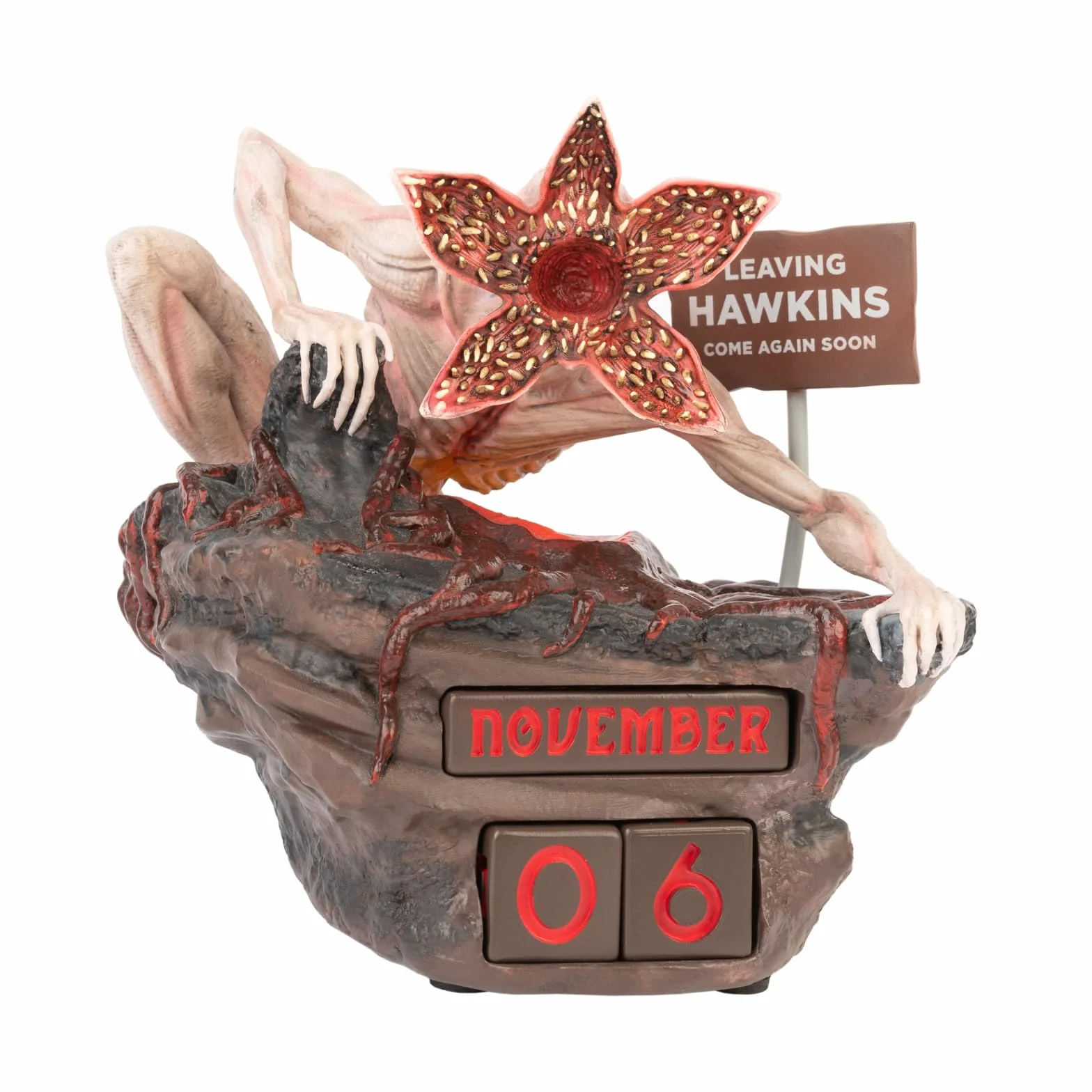 Grupo Erik Stranger Things Perpetual Calendar Demogorgon Flip Desk Calendar
