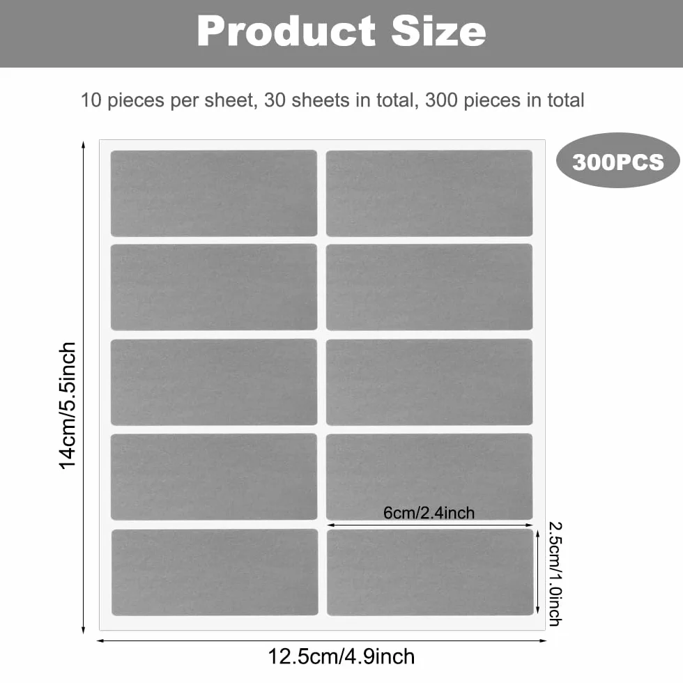 Naklejki do zdrapywania 300 sztuk 60x25 mm na bony prezenty Boże Narodzenie