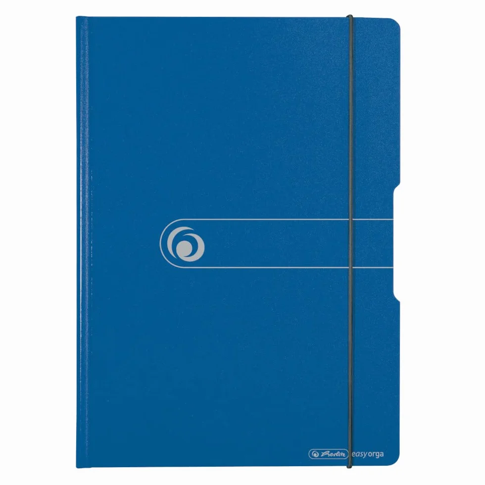 Herlitz Easy.Orga Organizer na dokumenty A4 z klipsem na zatrzask Niebieska