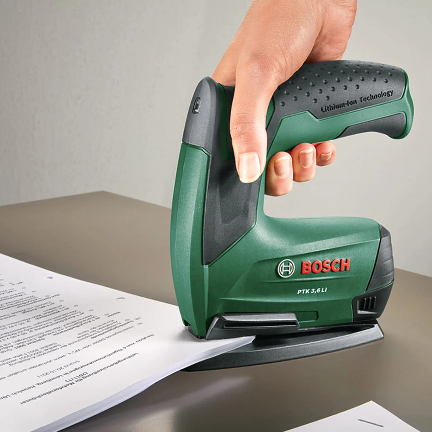 Bosch PTK 3,6 LI akumulatorowy zszywacz zestaw biurowy 3,6 V 30 uderzeń/min