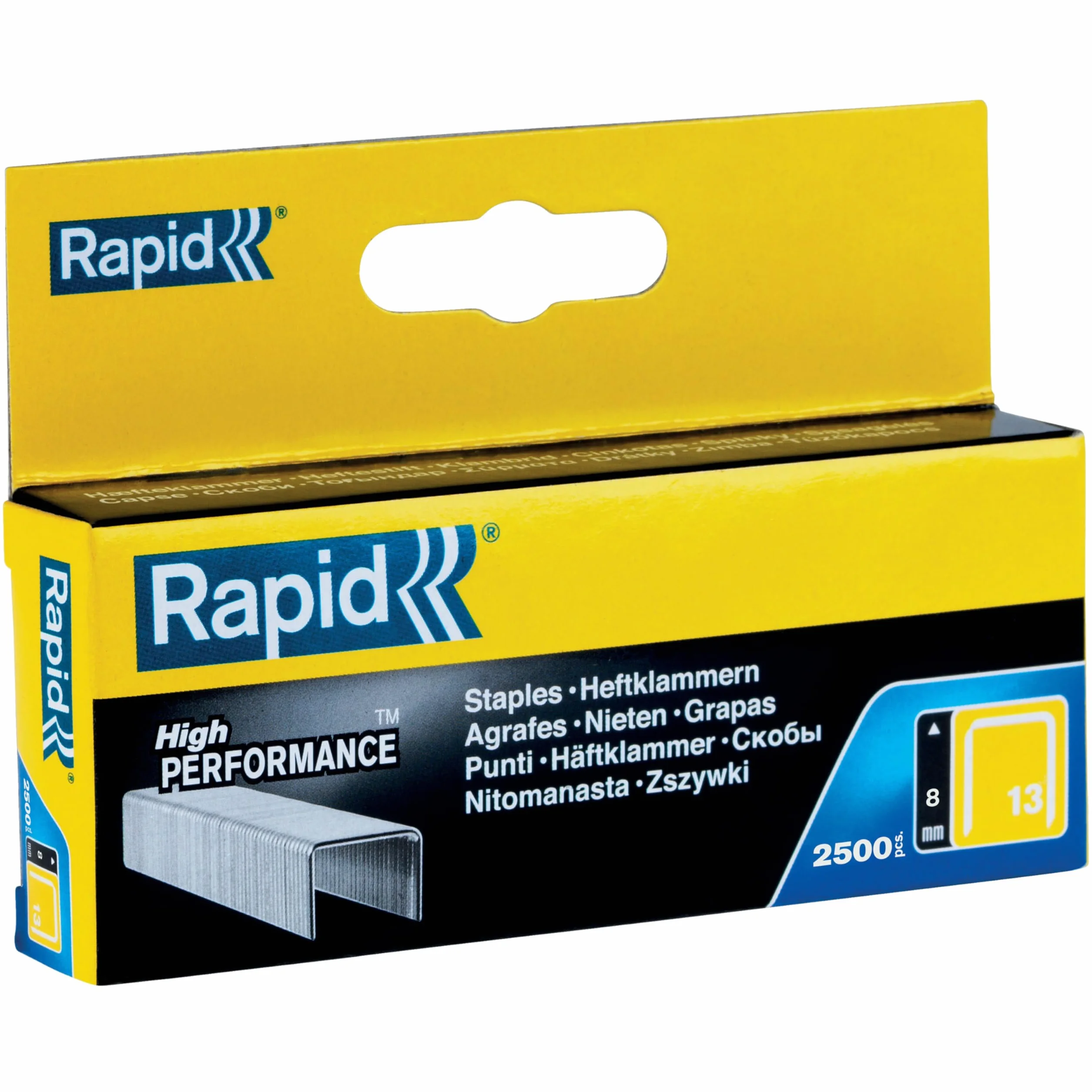 Rapid 11835625 klamra z drobnego drutu typ 13/8 mm, 2500 sztuk w opakowaniu, 11835625
