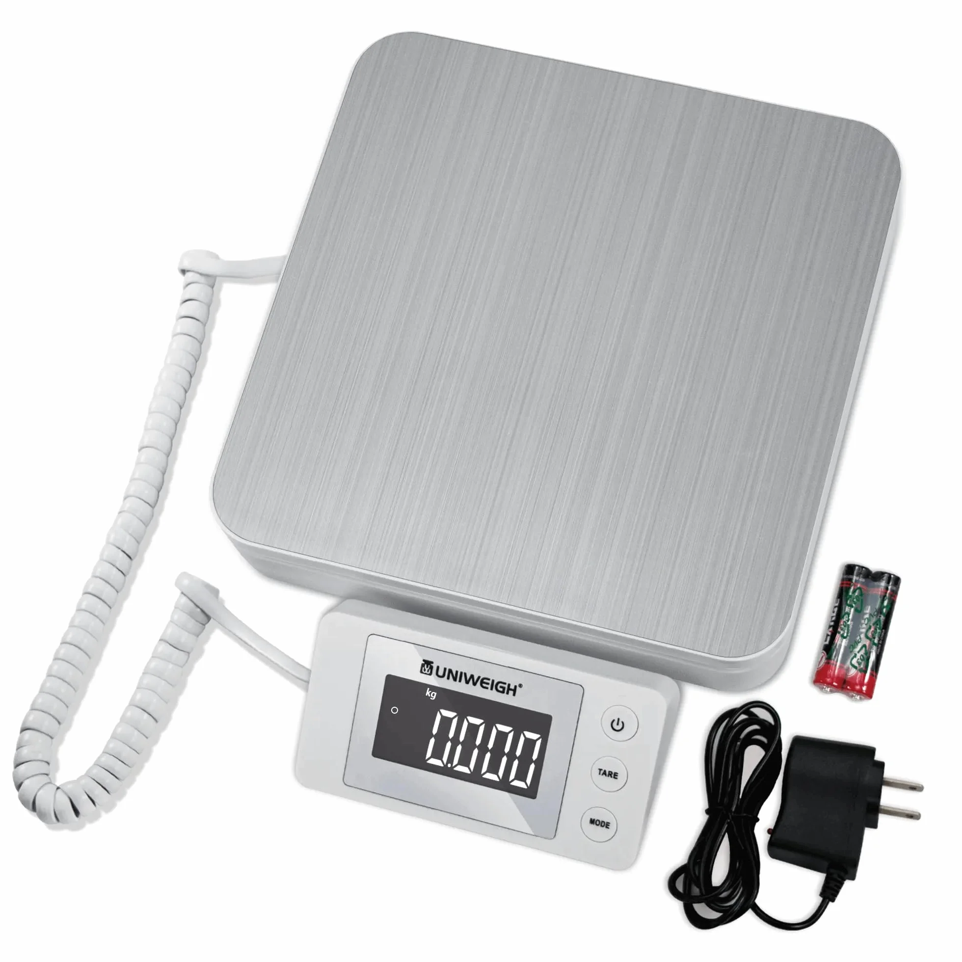UNIWEIGH Cyfrowa Waga Pocztowa 88 lb/0,1 oz z Tarą i Wyświetlaczem LCD