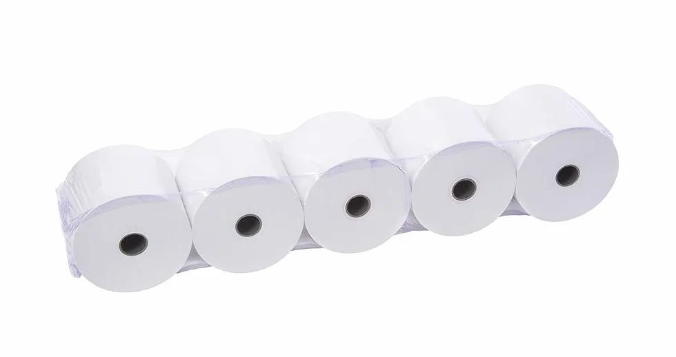 Genie Zapasowe rolki do drukowania kalkulatorów i maszyn kasowych 57 x 12 mm / 40 stóp liniowych na minutę / 100% bezdrzewne/białe