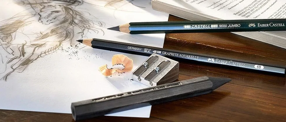 FABER-CASTELL CASTELL 9000 Jumbo ołówki HB 2B 4B 6B 8B zestaw 5 sztuk