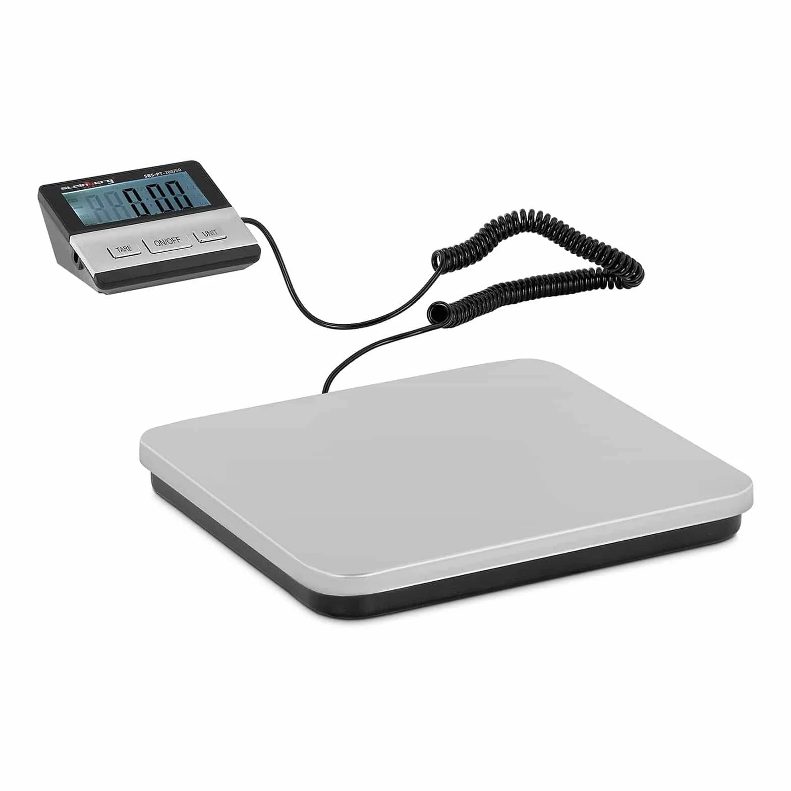 Steinberg System 200 kg / 50 g cyfrowa waga paczek waga platformowa z wyświetlaczem LCD waga cyfrowa 30,0 x 28,5 cm