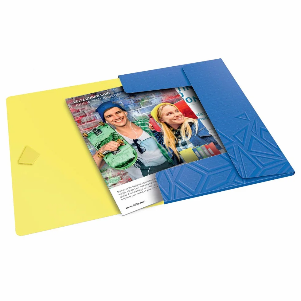 Leitz Urbanchic 46490032 Teczka Plastikowa, Niebieski, do 150 arkuszy A4