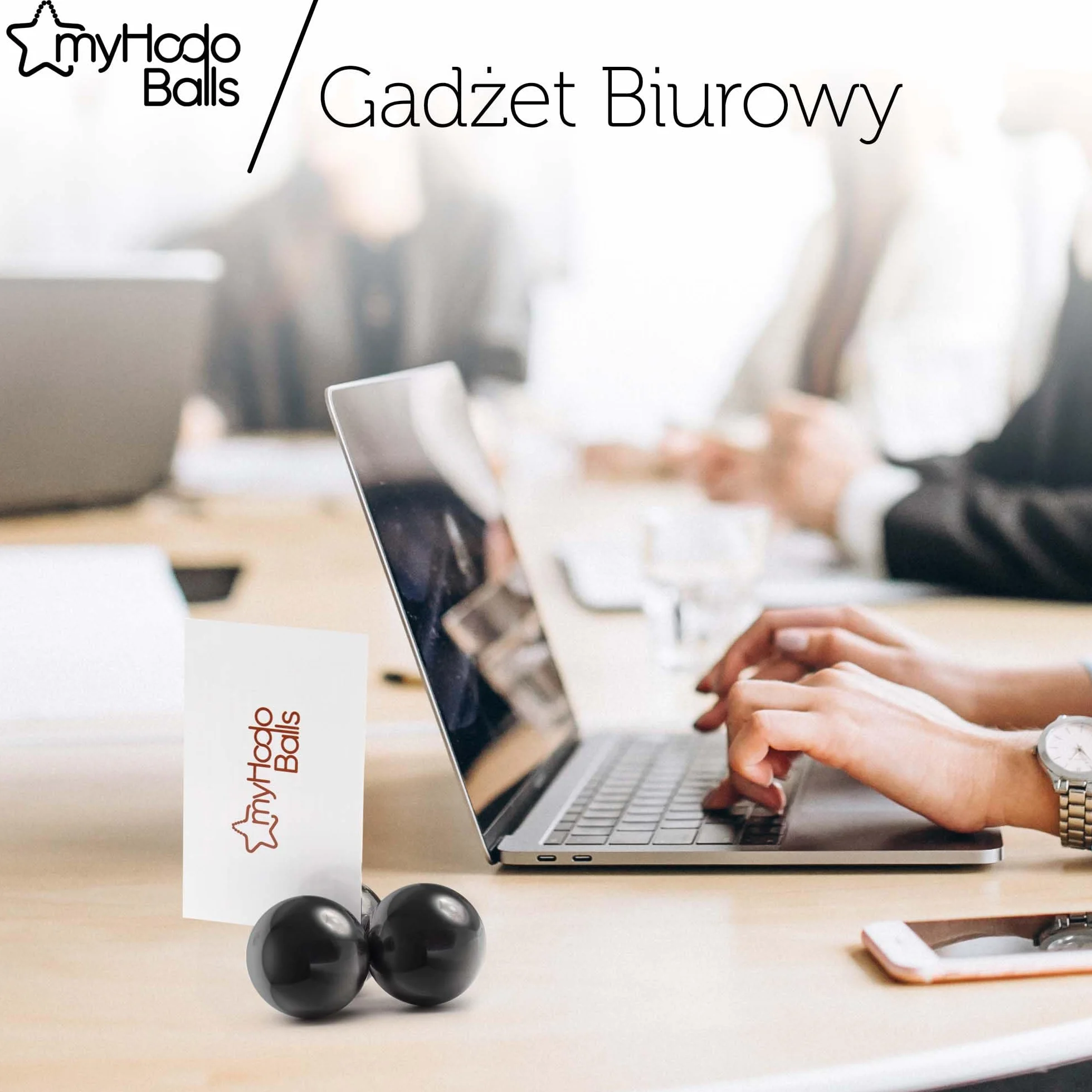 myHodo Kulki magnetyczne 20 mm (10 sztuk), gadżet biurowy i techniczny, antystresowy, pomysł na prezent, magnesy ferrytowe do terapii magnetycznej, prezent reklamowy