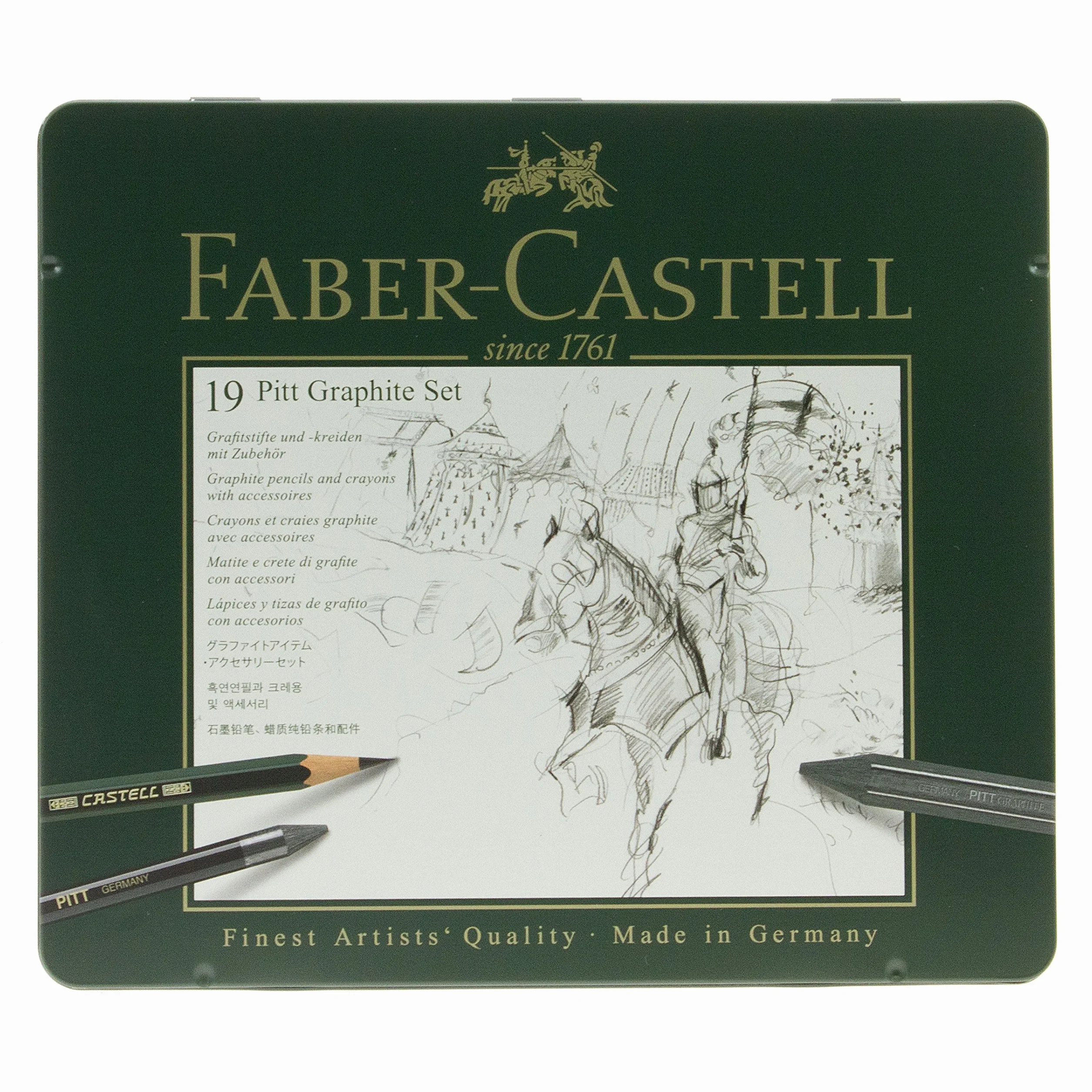 Faber-Castell Pitt ołówek grafitowy zestaw 19-częściowy