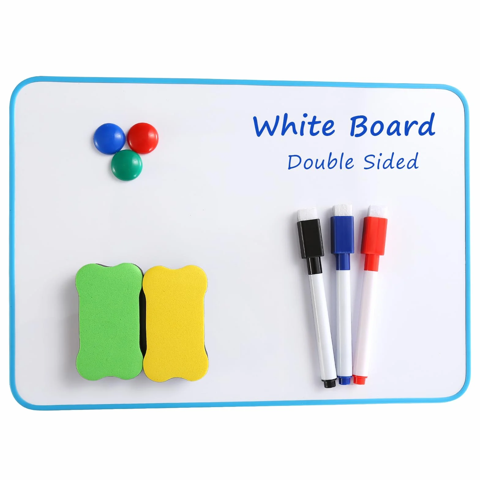 Magnetyczne mini tablice suchościeralne A4 30x21 cm dla dzieci z pisakami i magnesami