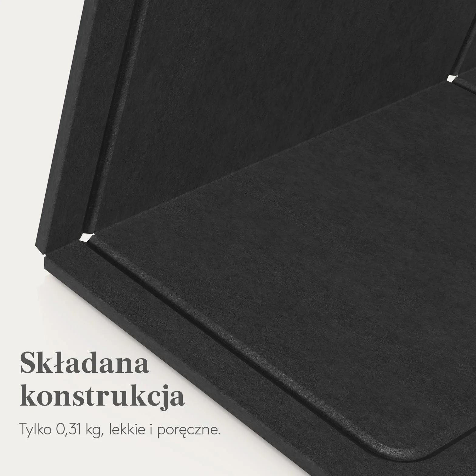 Lifewit Składana Filcowa Tablica 57 x 37,5 cm Dekoracyjna Tablica Memo Głęboka Czerń