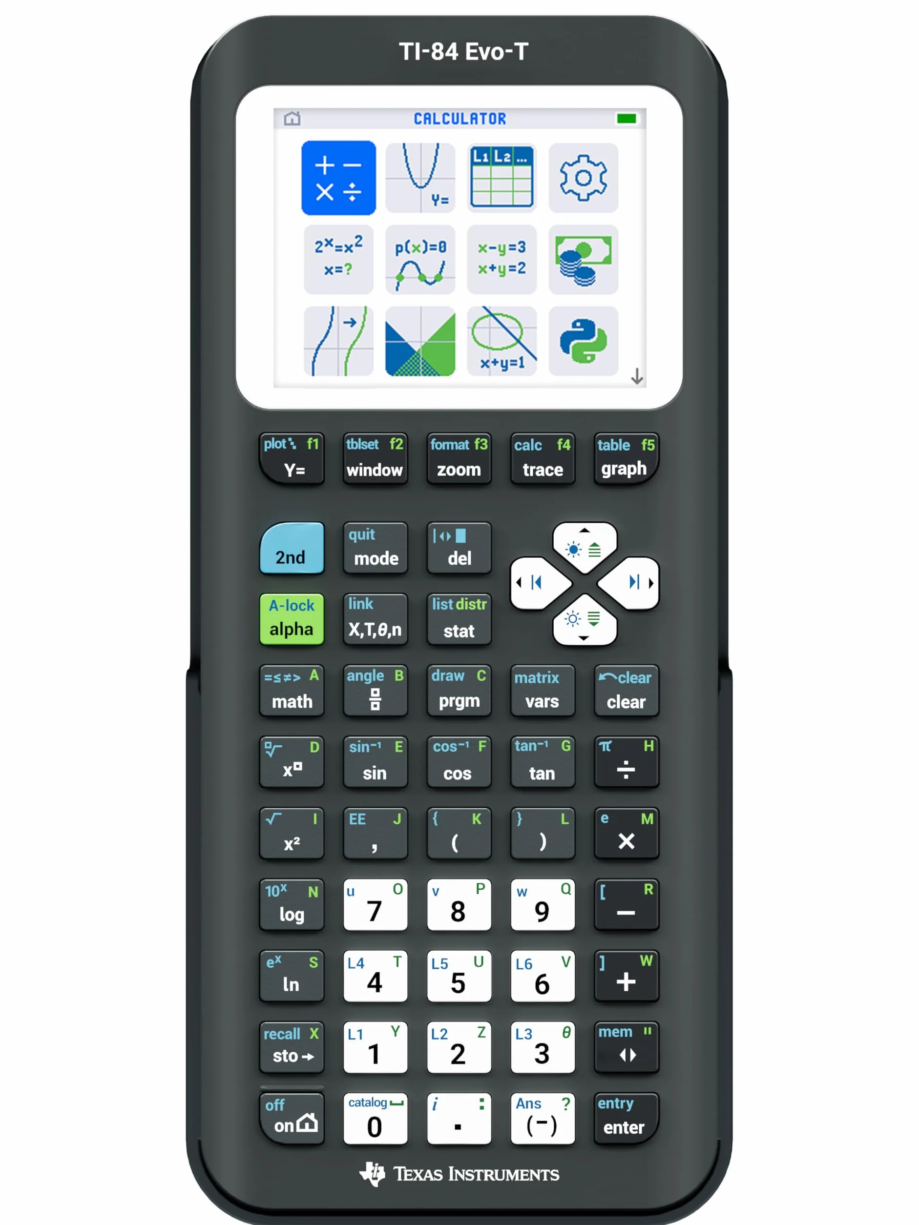 Texas Instruments TI-84 Evo-T kalkulator graficzny Python USB-C