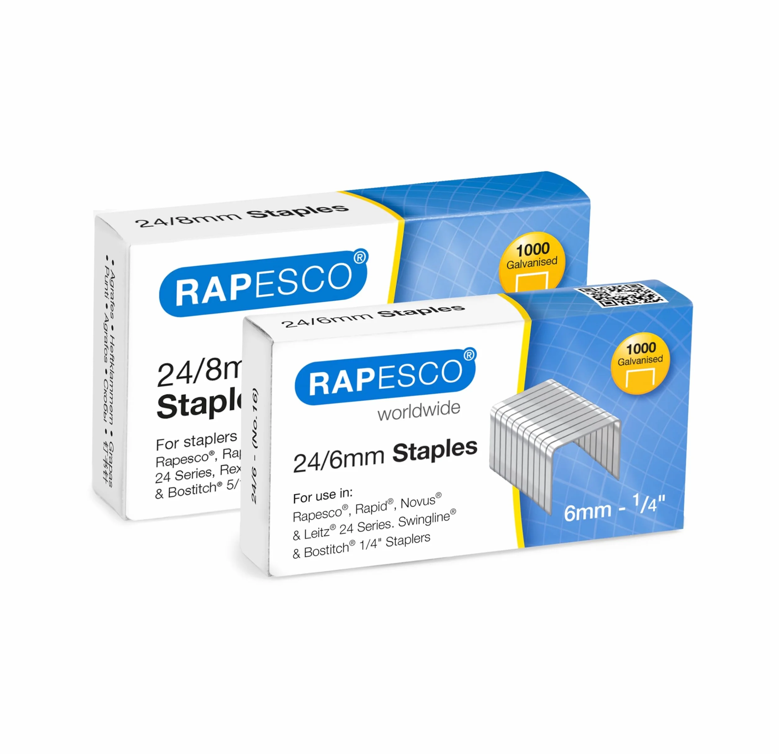 Rapesco 1466 Germ-Savvy ECO Luna Less Effort zszywacz antybakteryjny, 2000 zszywek, czarny