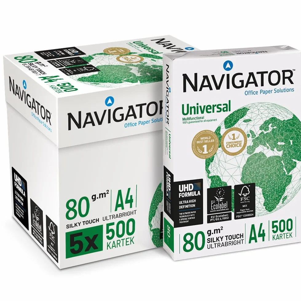 Navigator Universal 99258963 Papier Do Drukarki, Biały, 5 x 500 Arkuszy