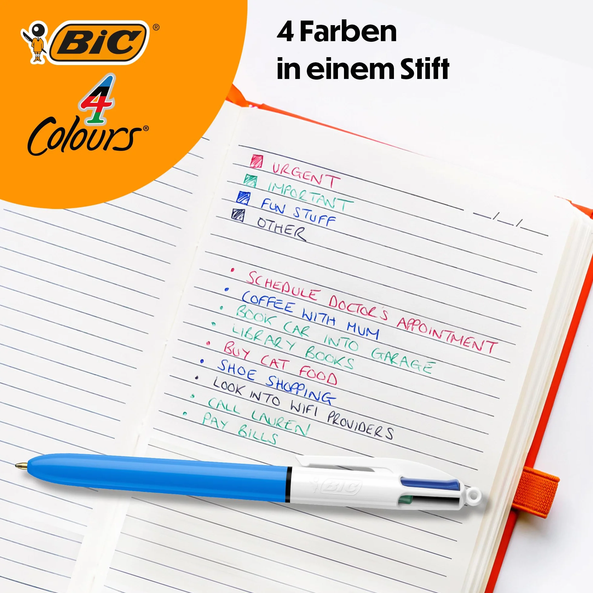 BIC 4 Colours Original Długopis mix AST Pudełko 12szt