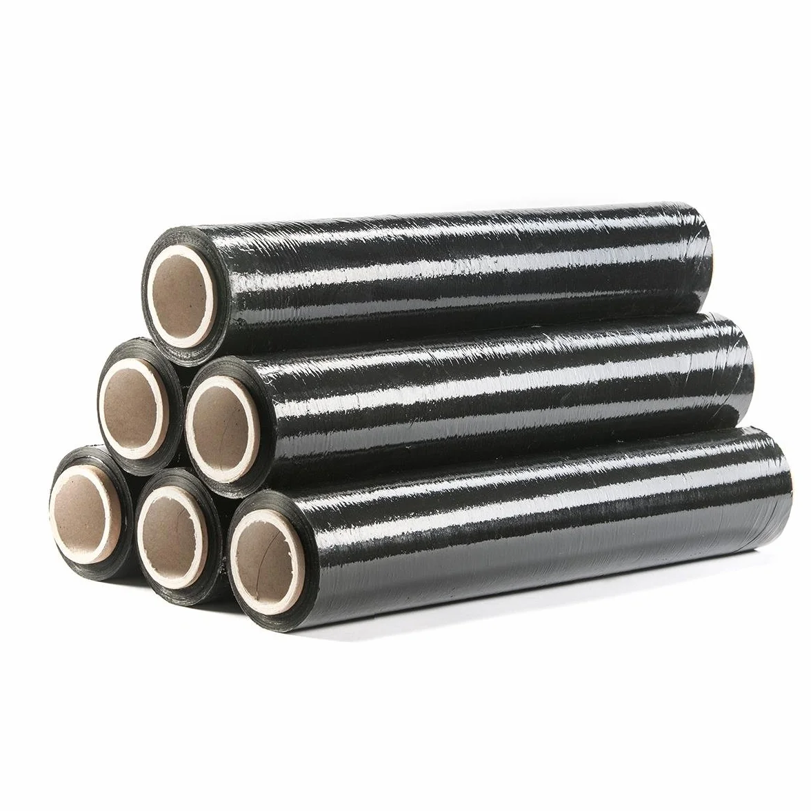 Folia stretch 150 m x 500 mm x 23 µm czarna do pakowania