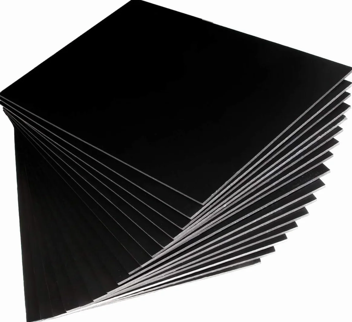 Czarne płyty piankowe A3 420 x 297 x 5 mm zestaw 16 sztuk do reklamy i prezentacji