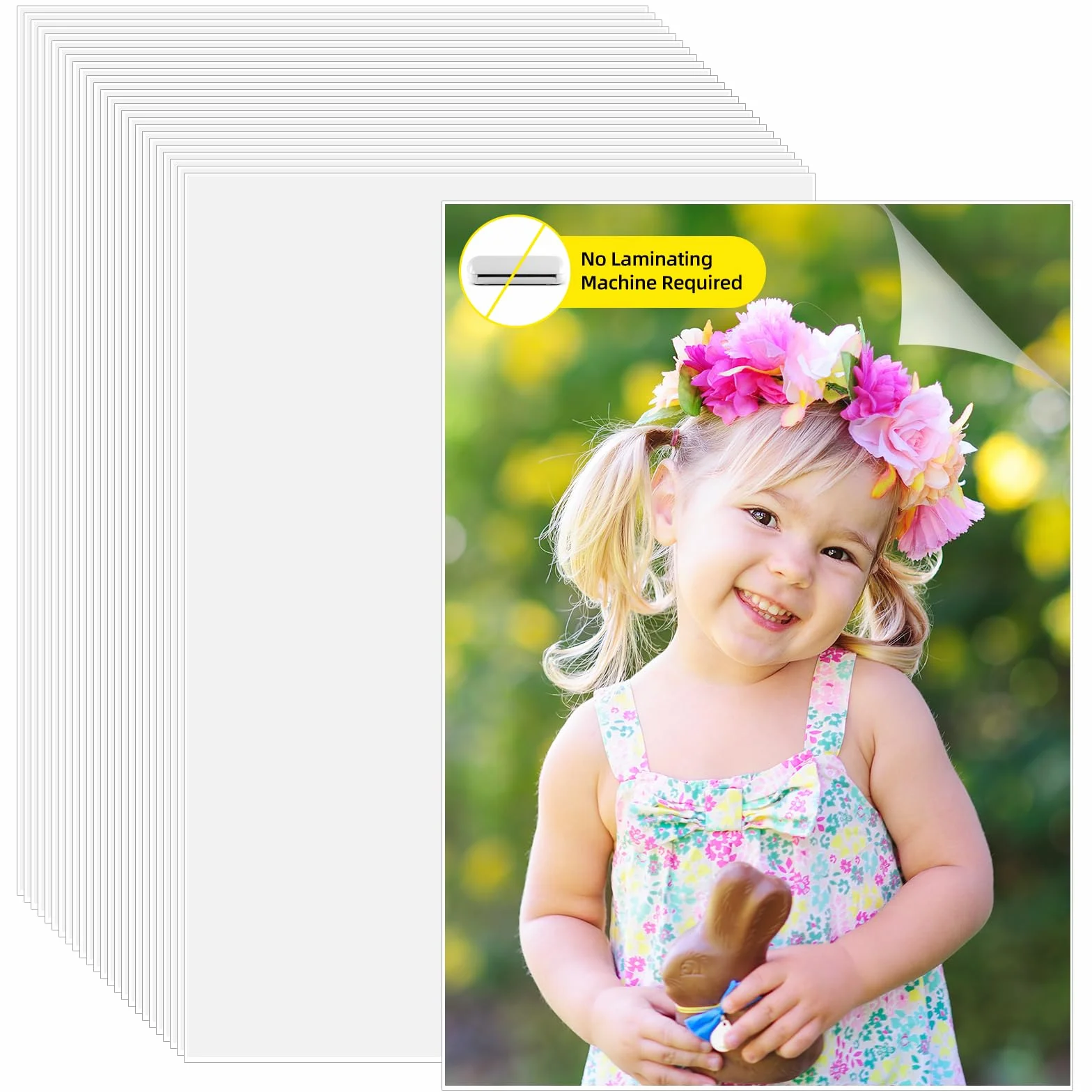 25 sztuk folii do laminowania a4 folia do laminowania na zimno A4 przezroczysta wodoodporna samoprzylepna do zdjęć, wizytówek, kopii, dokumentów, kart